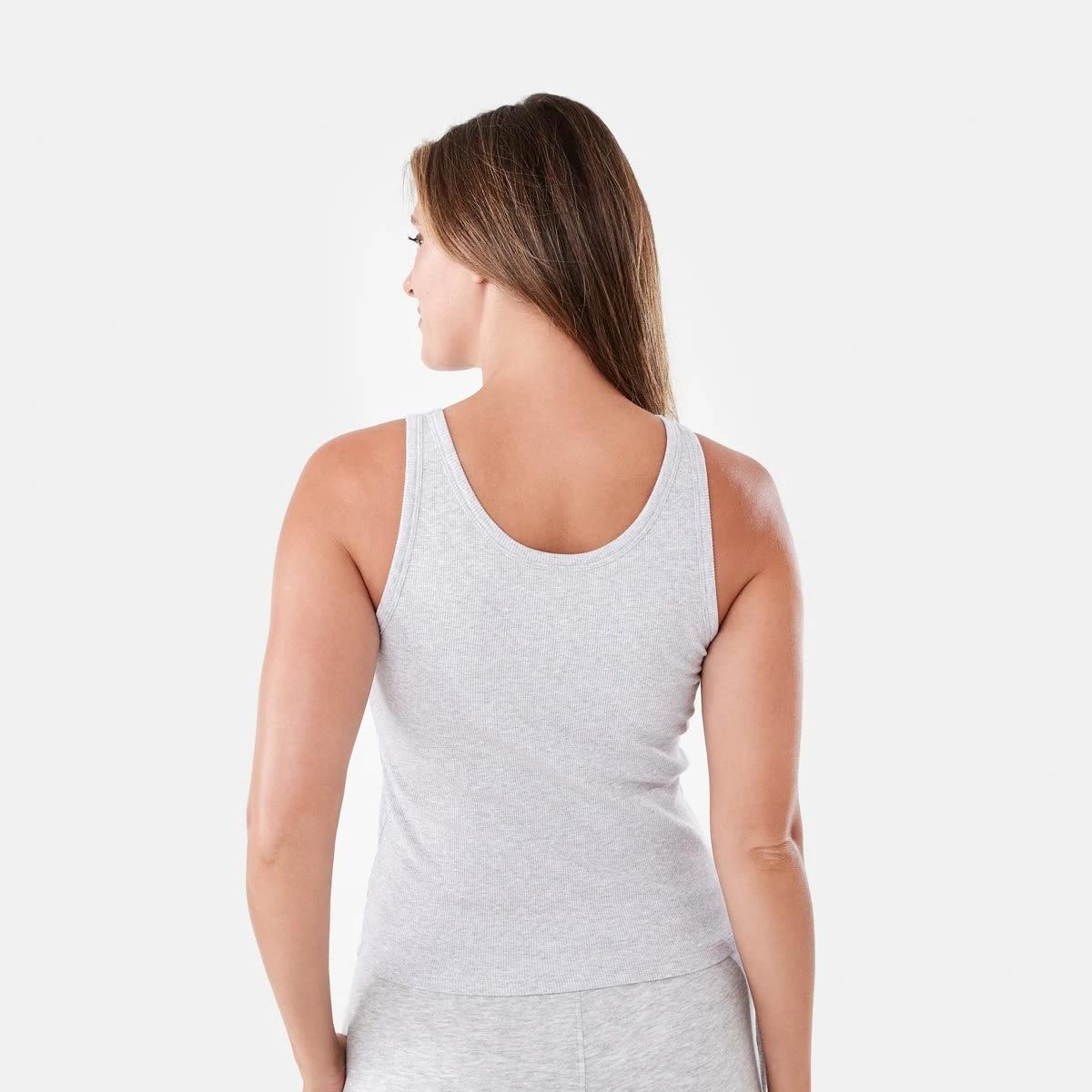 3 Shelf Bra Tank Top SILVER MARLE, 3 of 5