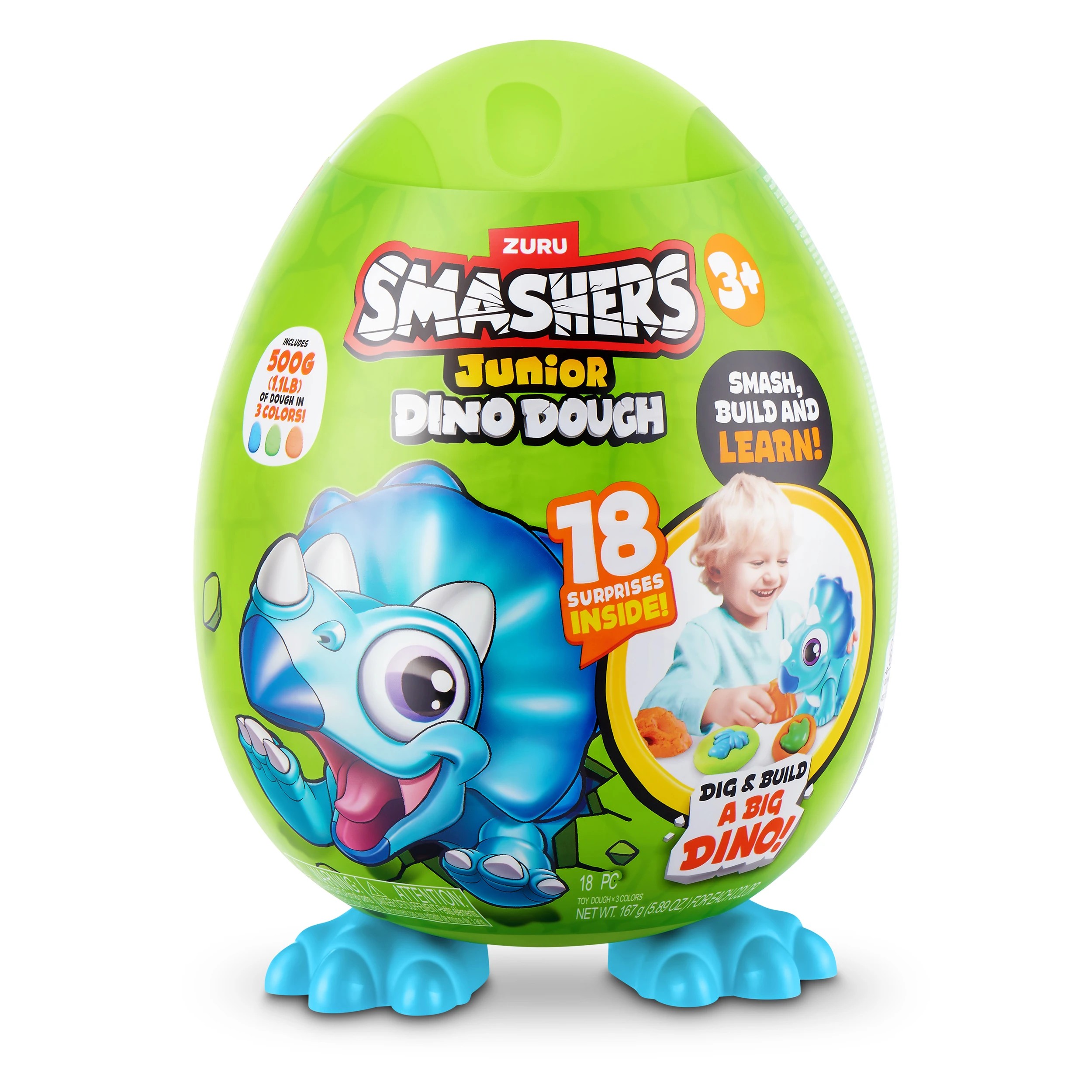 2 Zuru Smashers Junior Dino Dough Small Egg Toy - Assorted, 2 of 8