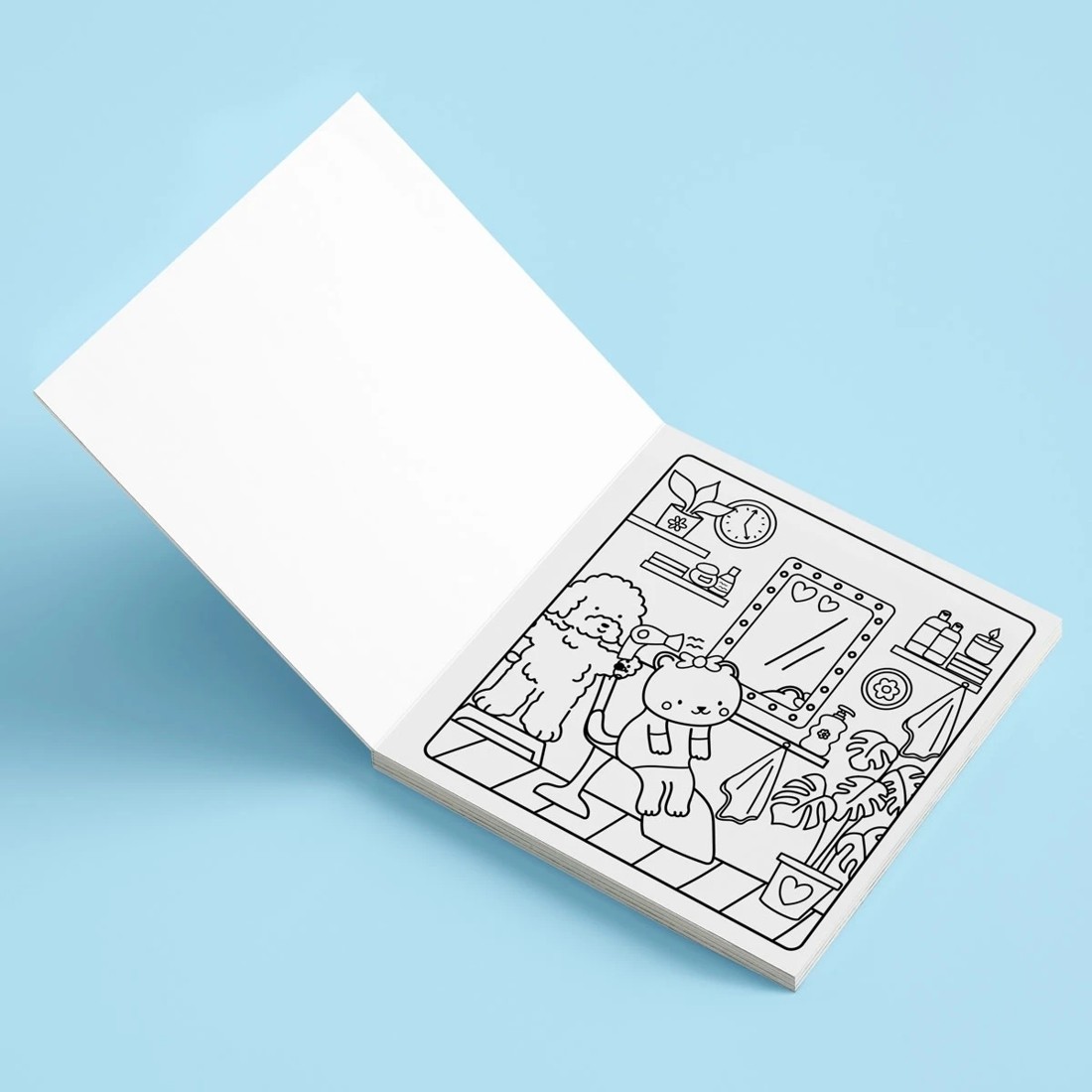 3 Sunny Vibes Cosy Colouring Kit - Book, 3 of 3