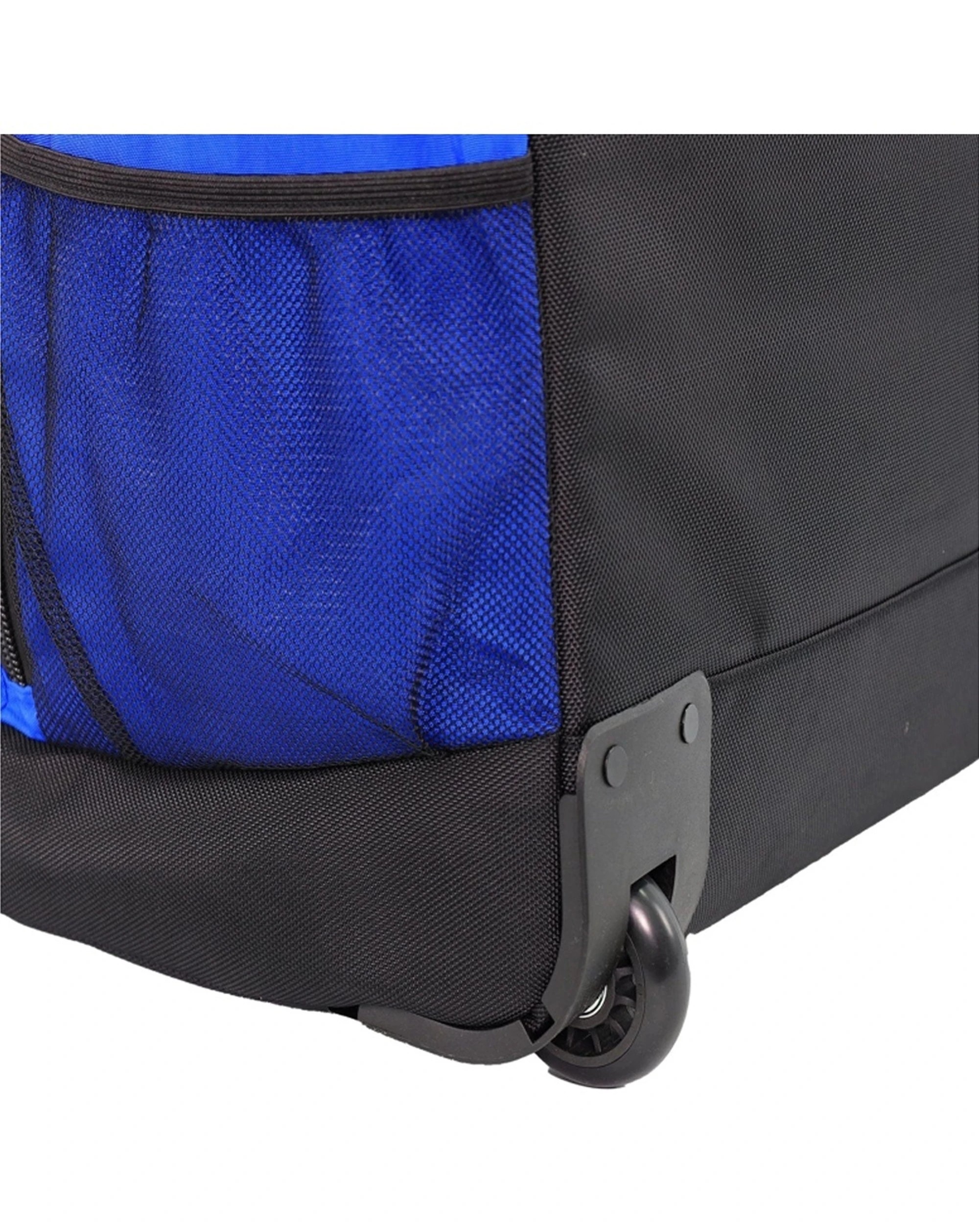 7 Reebok 45L Trekker Lightweight Crushed Nylon Trolley Bag Rolling Ball Bearing Wheels - Blue, 7 of 7