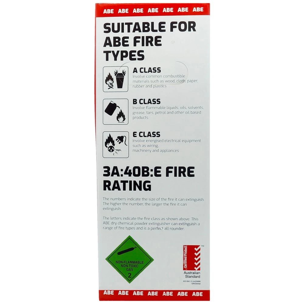 5 Trafalgar ABE Fire Extinguisher 2.5kg Red, 5 of 6