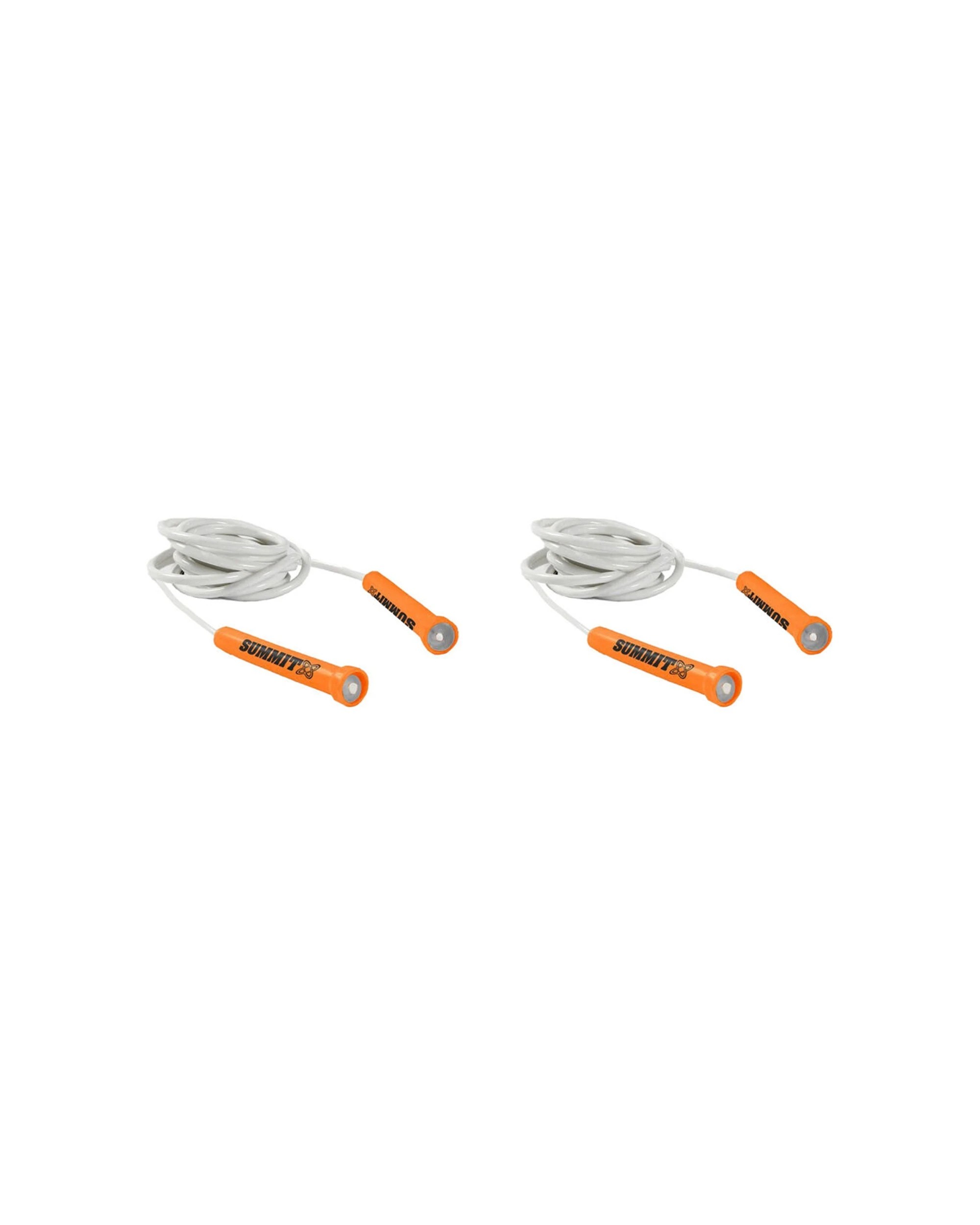 1 Summit Global Fitness Skipping Jumping Rope 2.1m 2 Pack Adjustable Length - Orange, 1 of 2