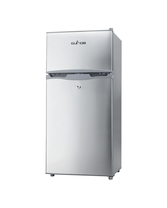 Glacio 100L Portable Fridge Freezer Bar Upright 12V/24V/240V Camping - Silver