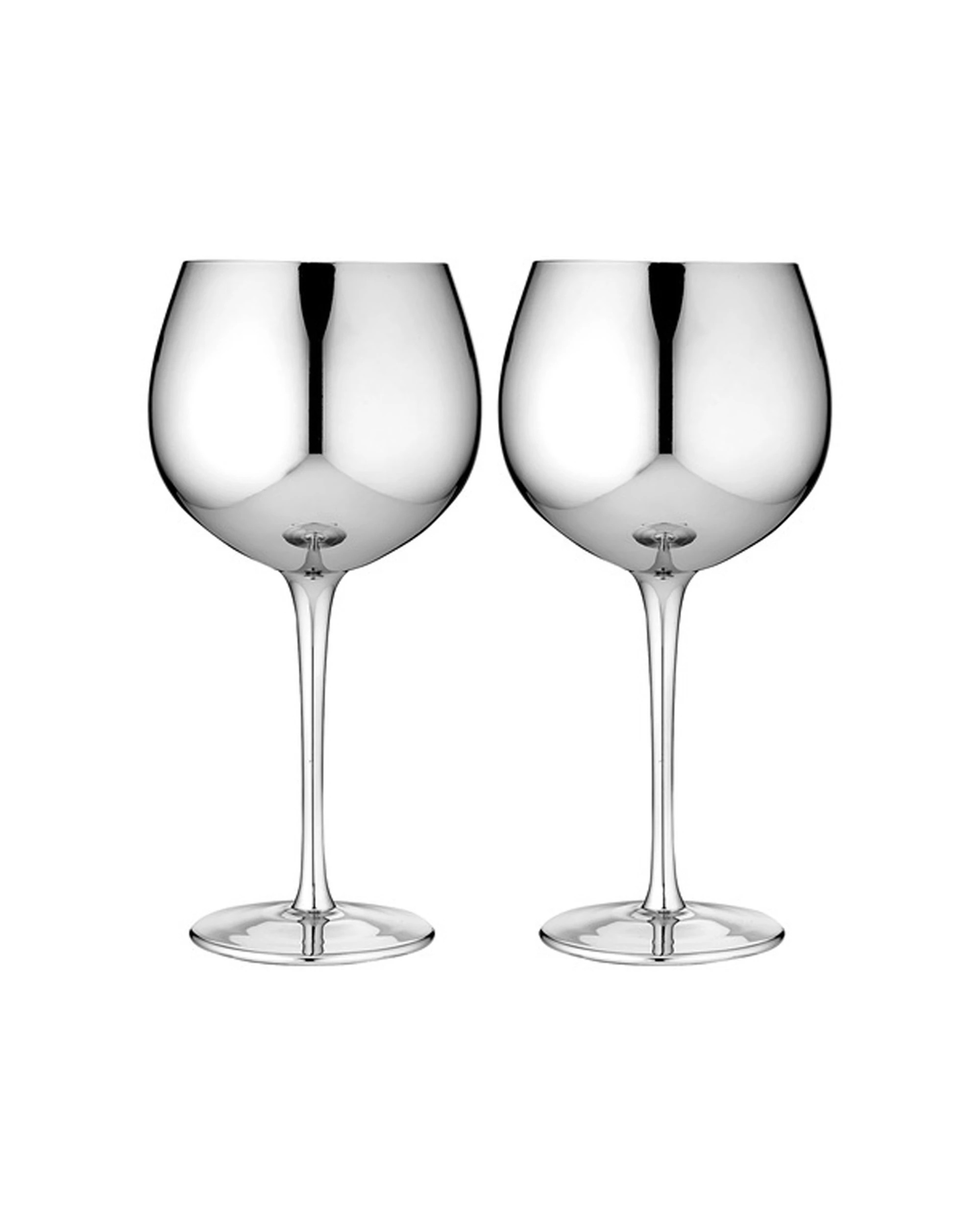 1 Ladelle 2PK Aurora Gin Glass Drinking Cocktail Cup Set 1L - Silver, 1 of 1