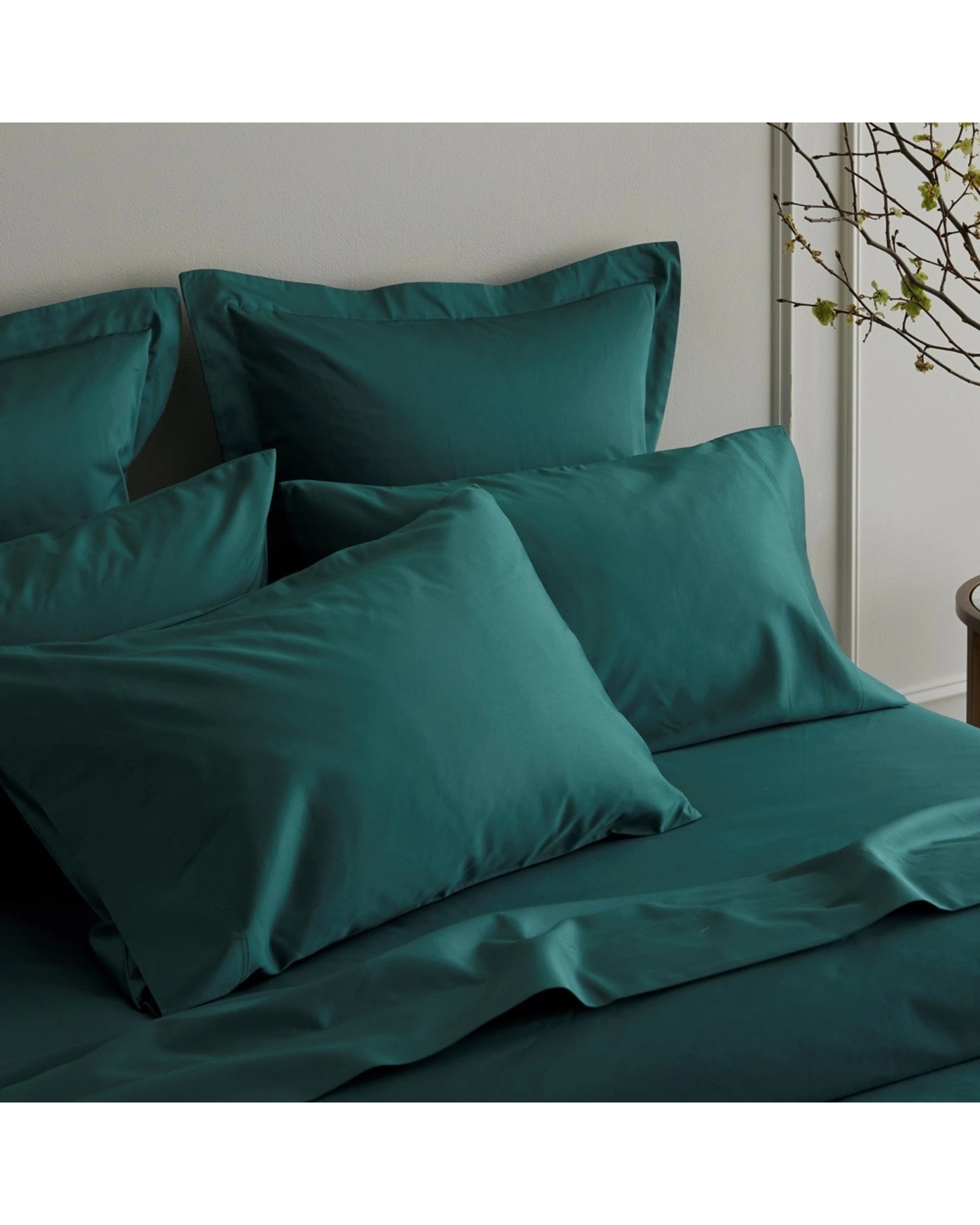 5 Bedding Co Quilt Cover Set 1200TC Egyptian Cotton Emerald - Double Bed - Green, 5 of 6