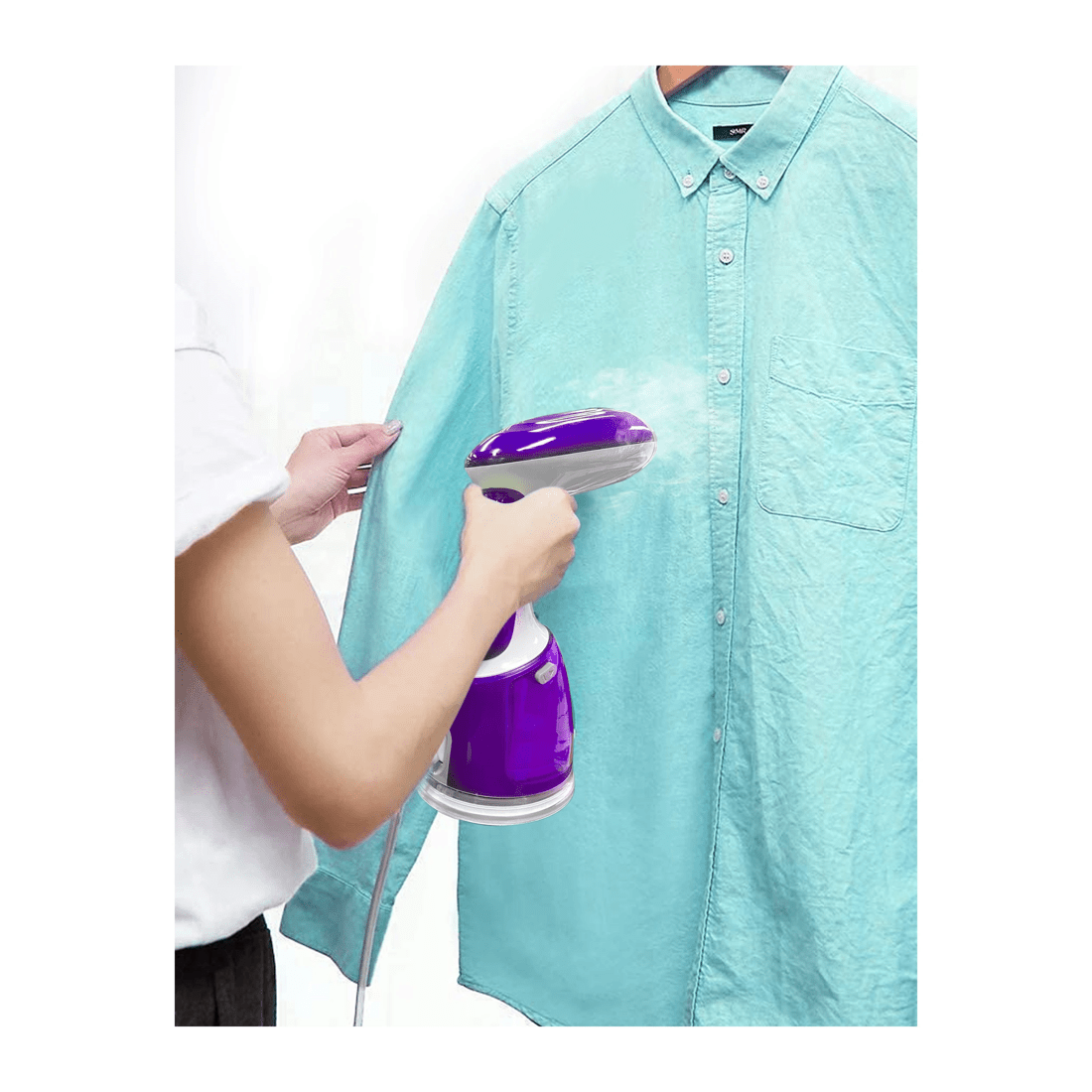 8 TODO 1700W Power Garment Steamer Handheld Steam Brush Iron Purple, 8 of 10