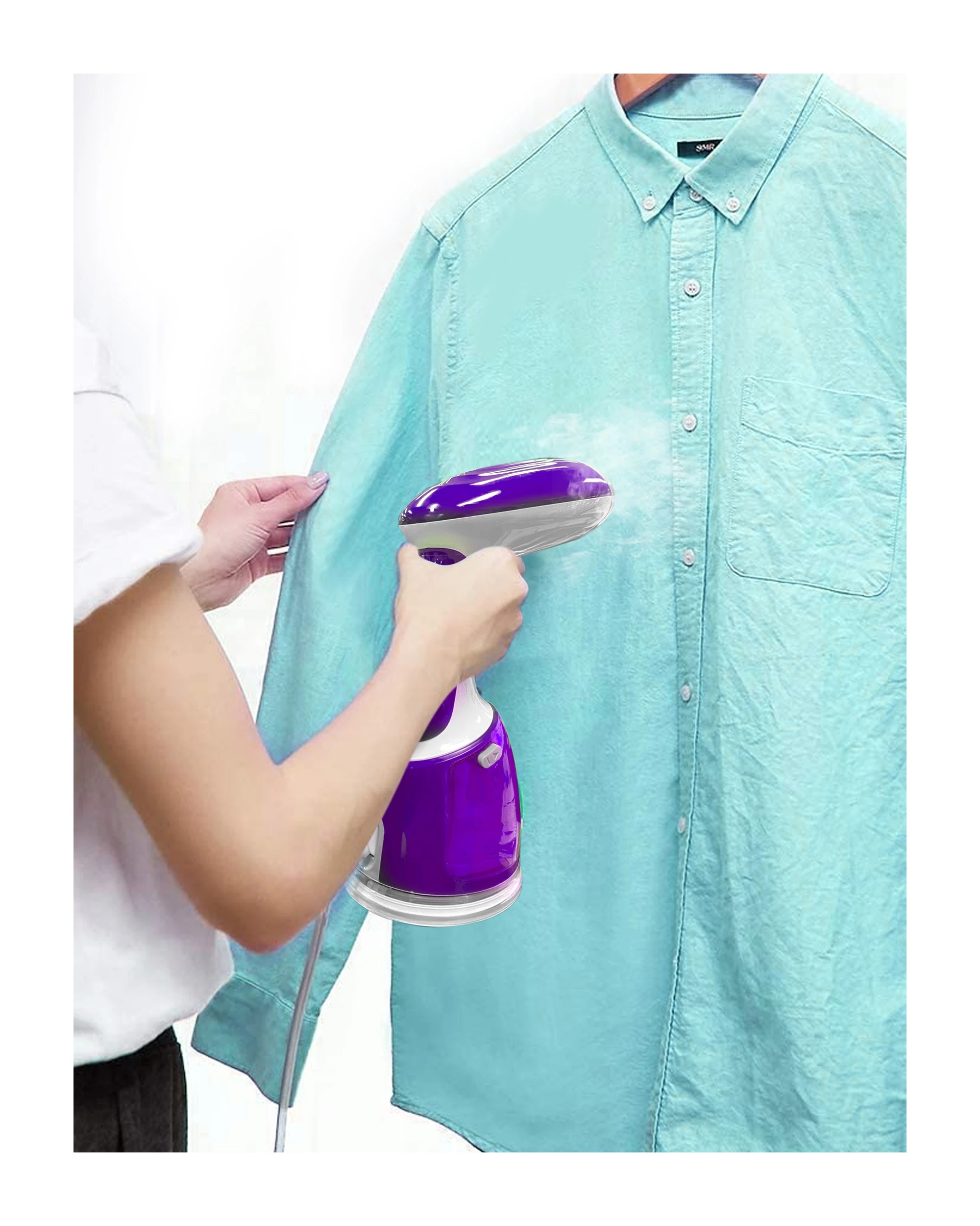 8 TODO 1700W Power Garment Steamer Handheld Steam Brush Iron Purple, 8 of 10