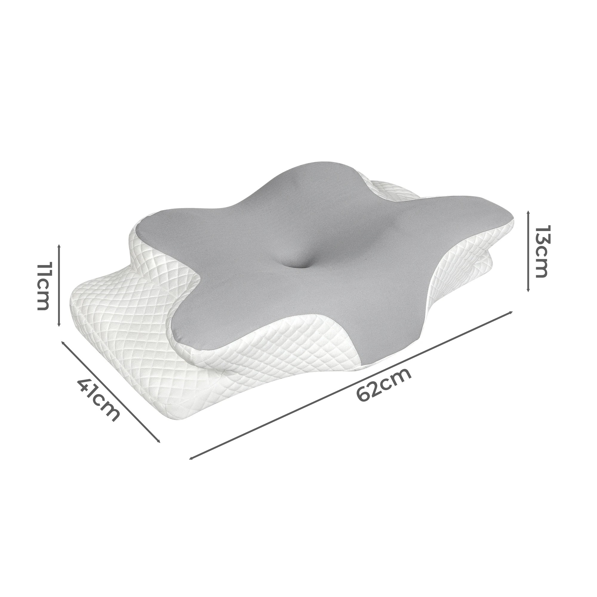 3 Dreamz Cervical Neck Pillow - Grey, 3 of 7