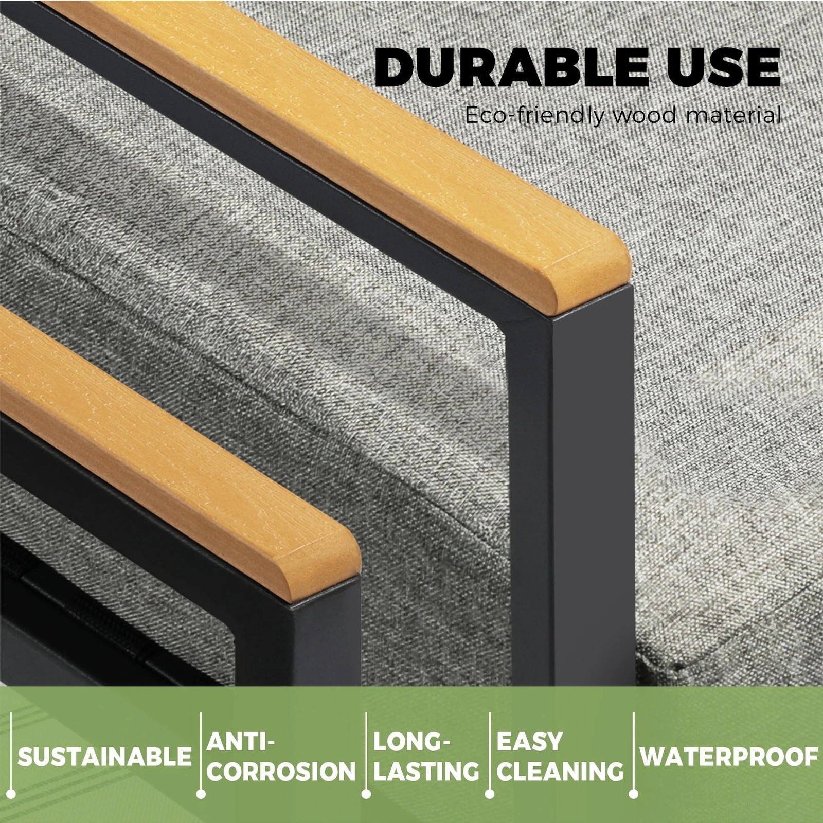 8 Livsip Outdoor Furniture 3 Piece Setting Garden Bistro Set Dining Chairs Patio
 - Multi, 8 of 10