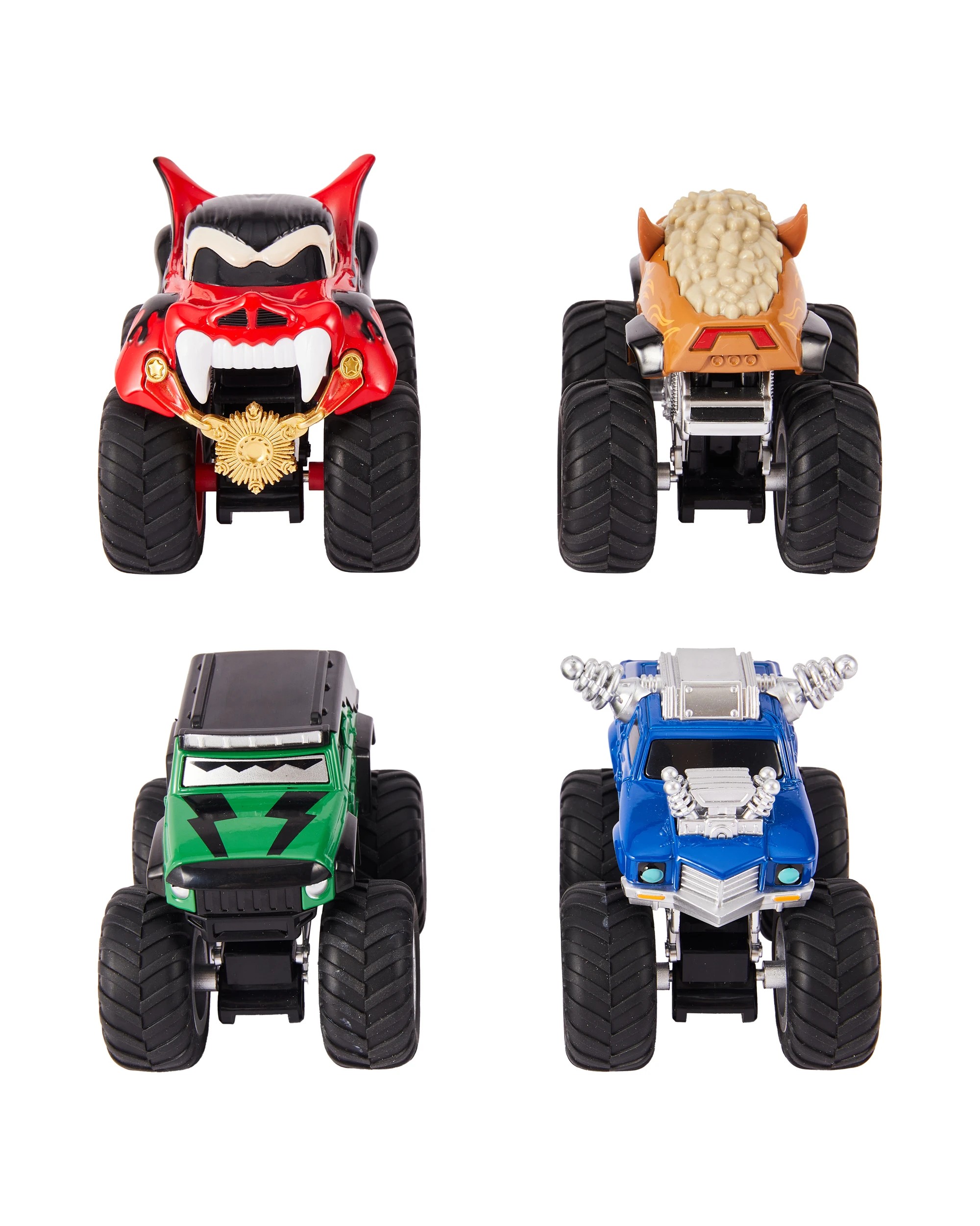 3 4 Pack Universal Monsters Rampage Rides 1:64 Scale Diecast Monster Trucks, 3 of 6