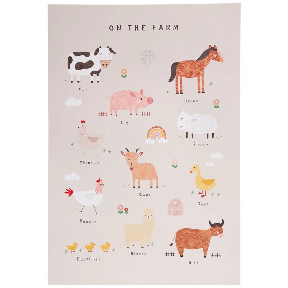 1 Kadink Wall Chart Farm Animals, 1 of 1