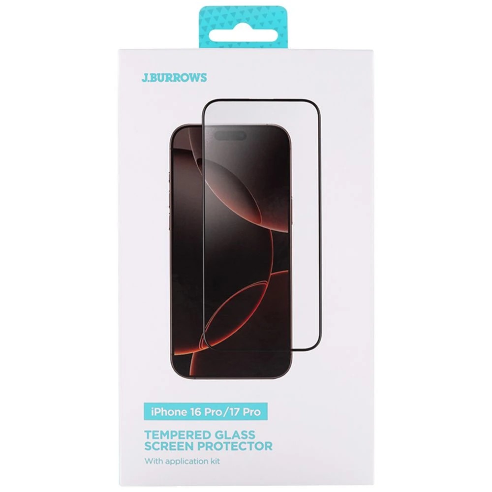 1 J.Burrows iPhone 17 Pro Tempered Glass Screen Protector, 1 of 5