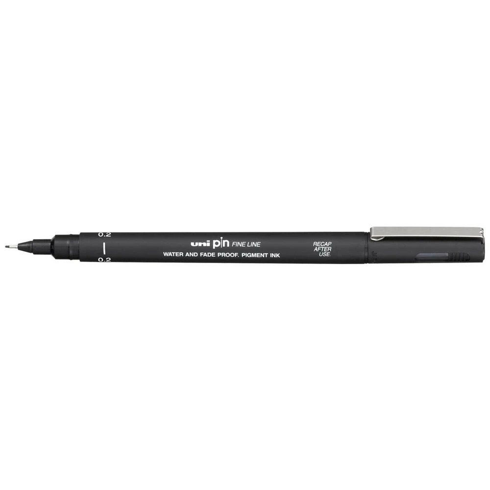 1 UNI Pin 0.2mm Fineliner Black, 1 of 2