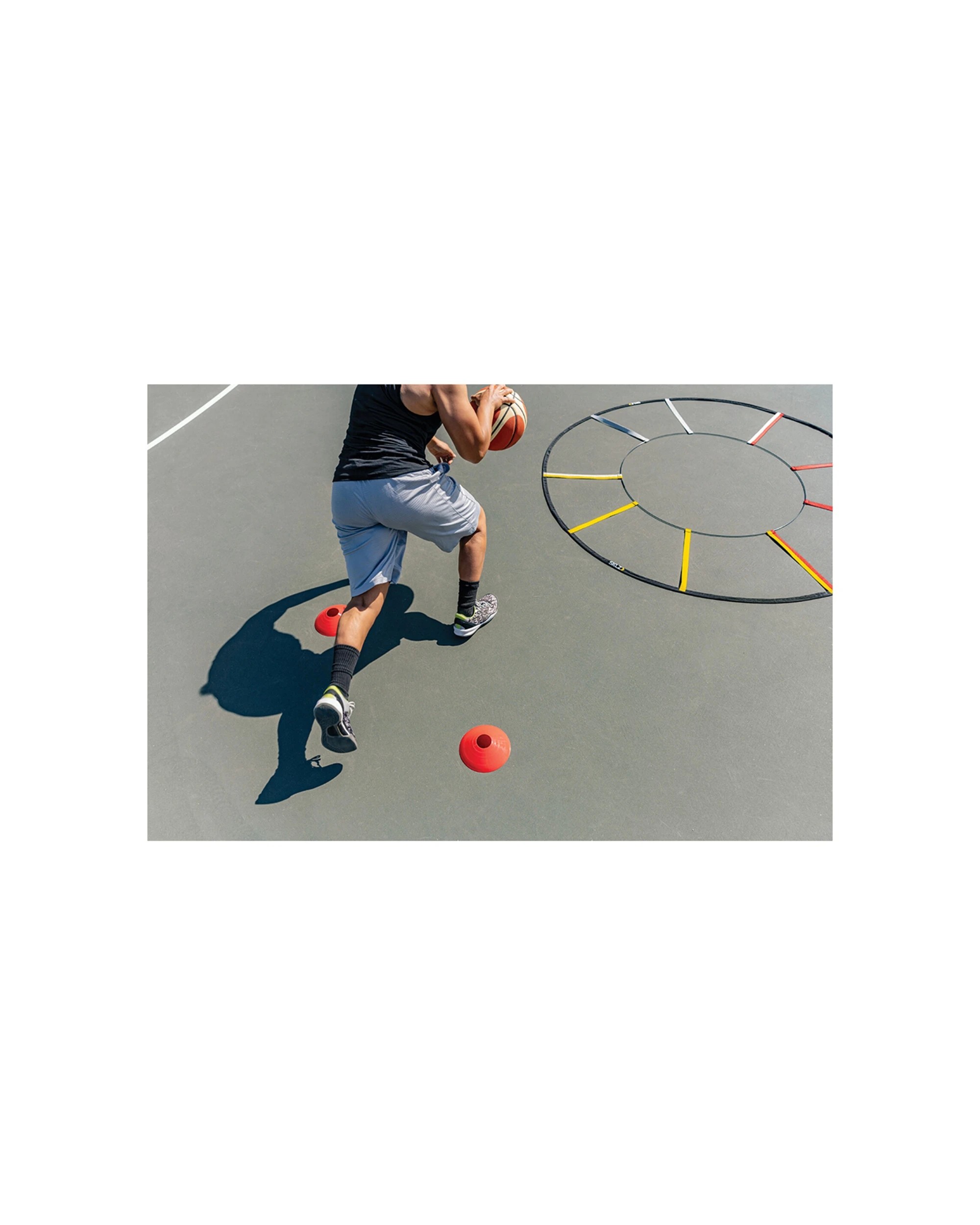 6 Sklz Reactive Circular Agility Training Ladder Set Includes Ladder And 8 Cones - Multi, 6 of 7