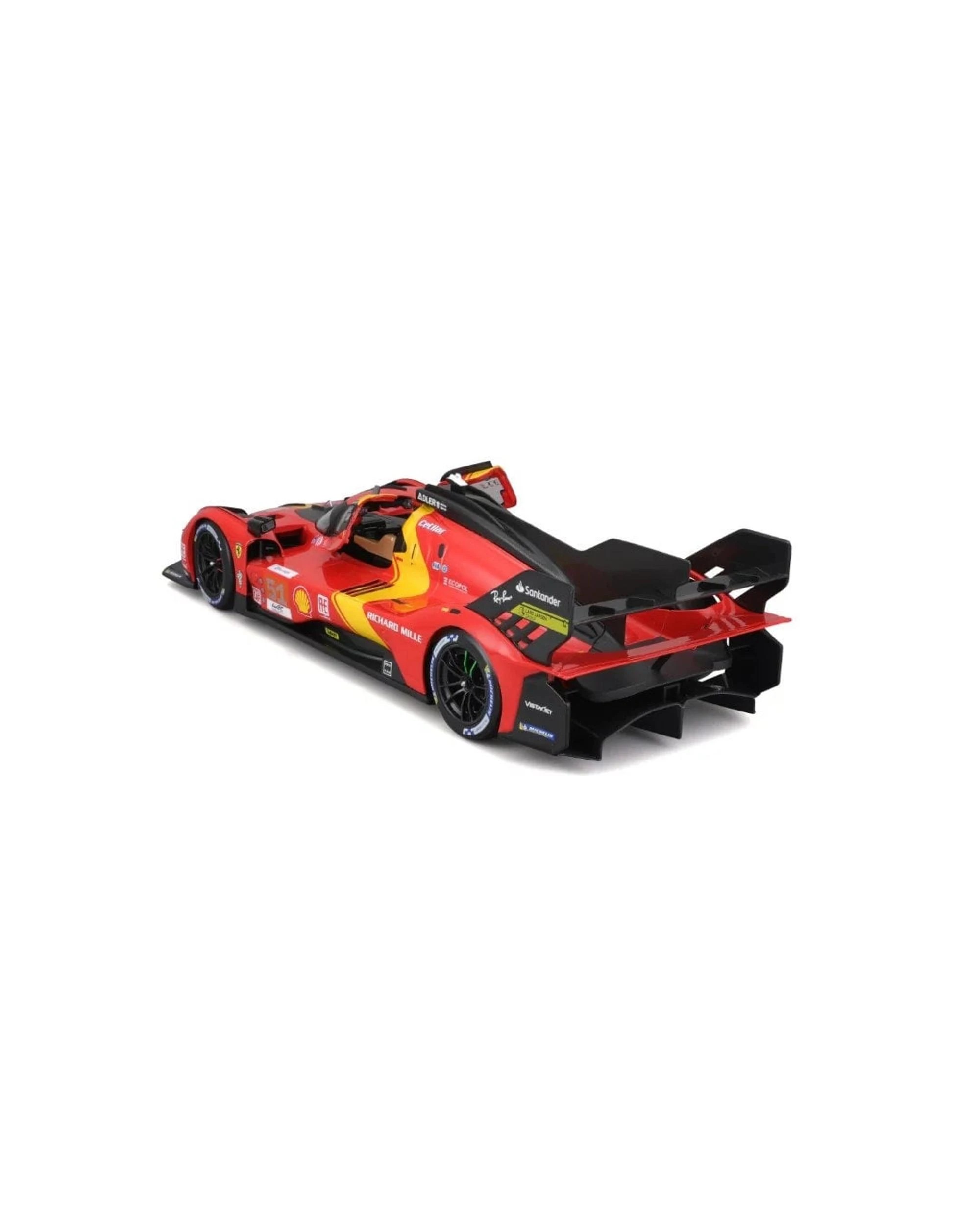 5 Bburago Ferrari Racing 2023 Ferrari 499P Le Mans Hypercar #51 24h Le Mans Winning Car 1:18 Scale Diecast Vehicle, 5 of 9