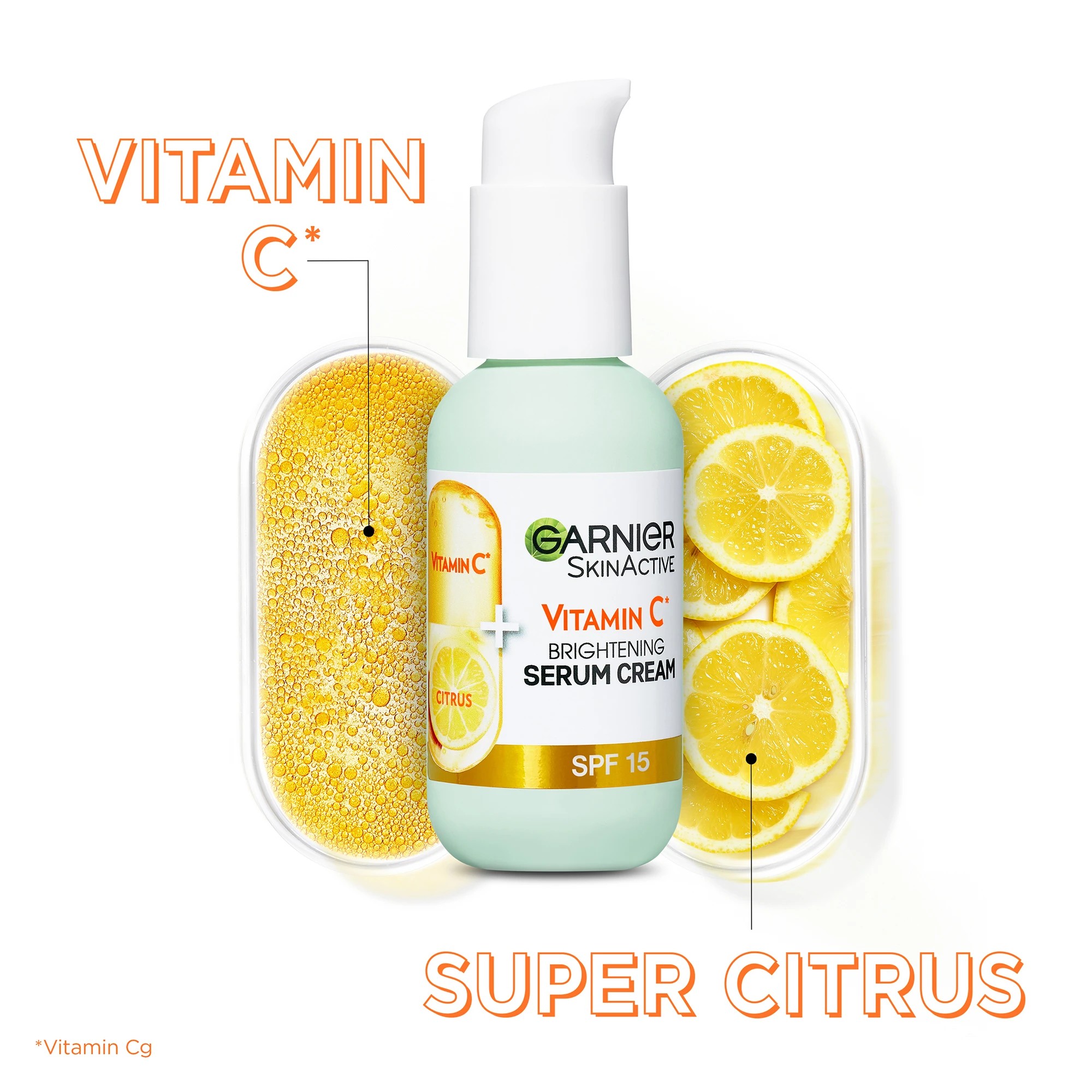 3 Garnier SkinActive 2 in 1 Brightening Serum Cream 50ml - Vitamin C, 3 of 7
