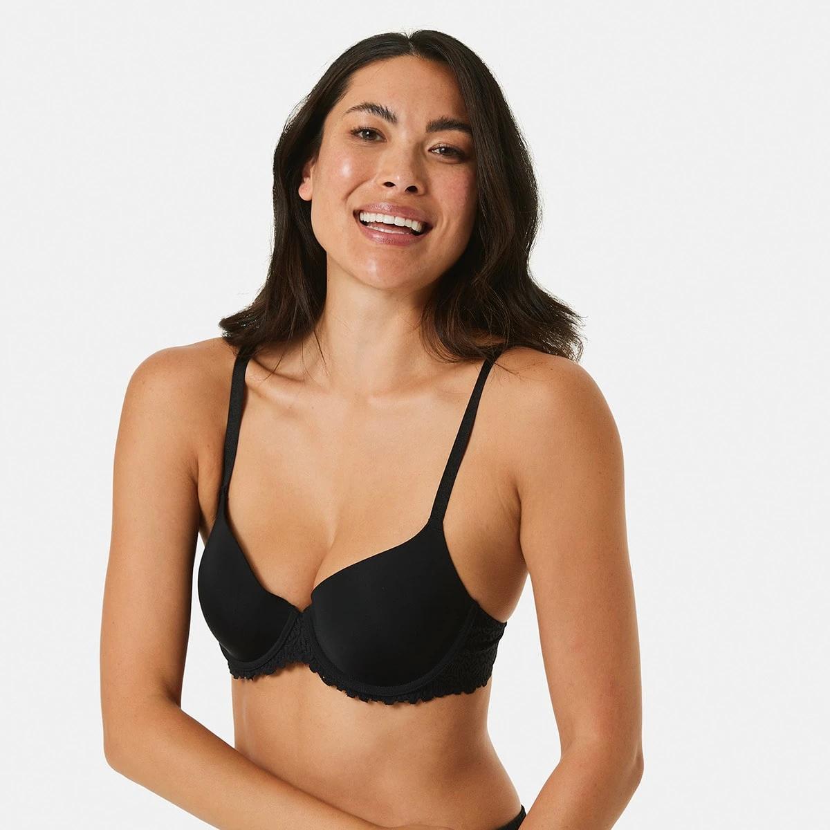 2 Lace Wing T-shirt Bra BLACK, 2 of 5