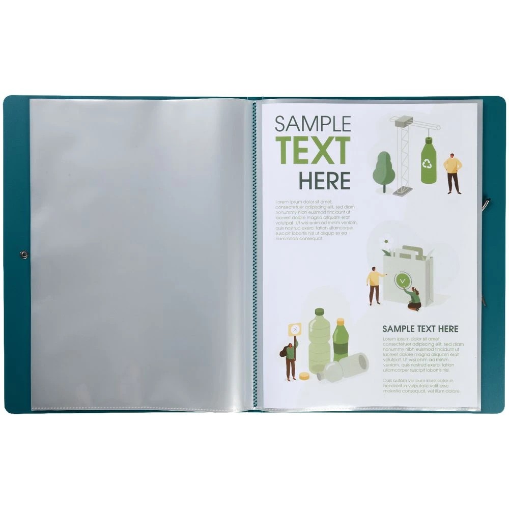 4 J.Burrows Foam Display Book 20 Pockets Green, 4 of 4