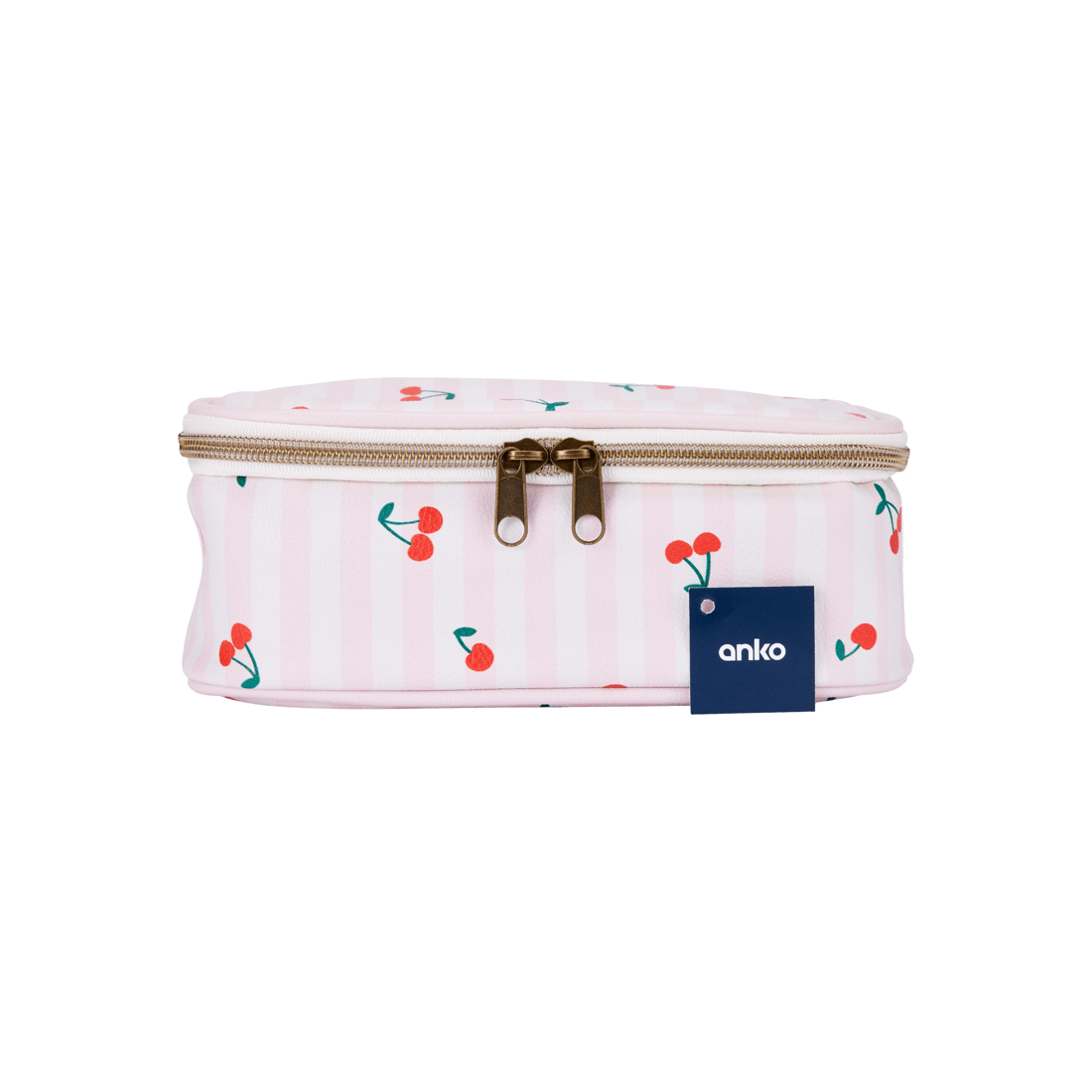 6 Zip Top Pencil Case - Cherry, 6 of 6