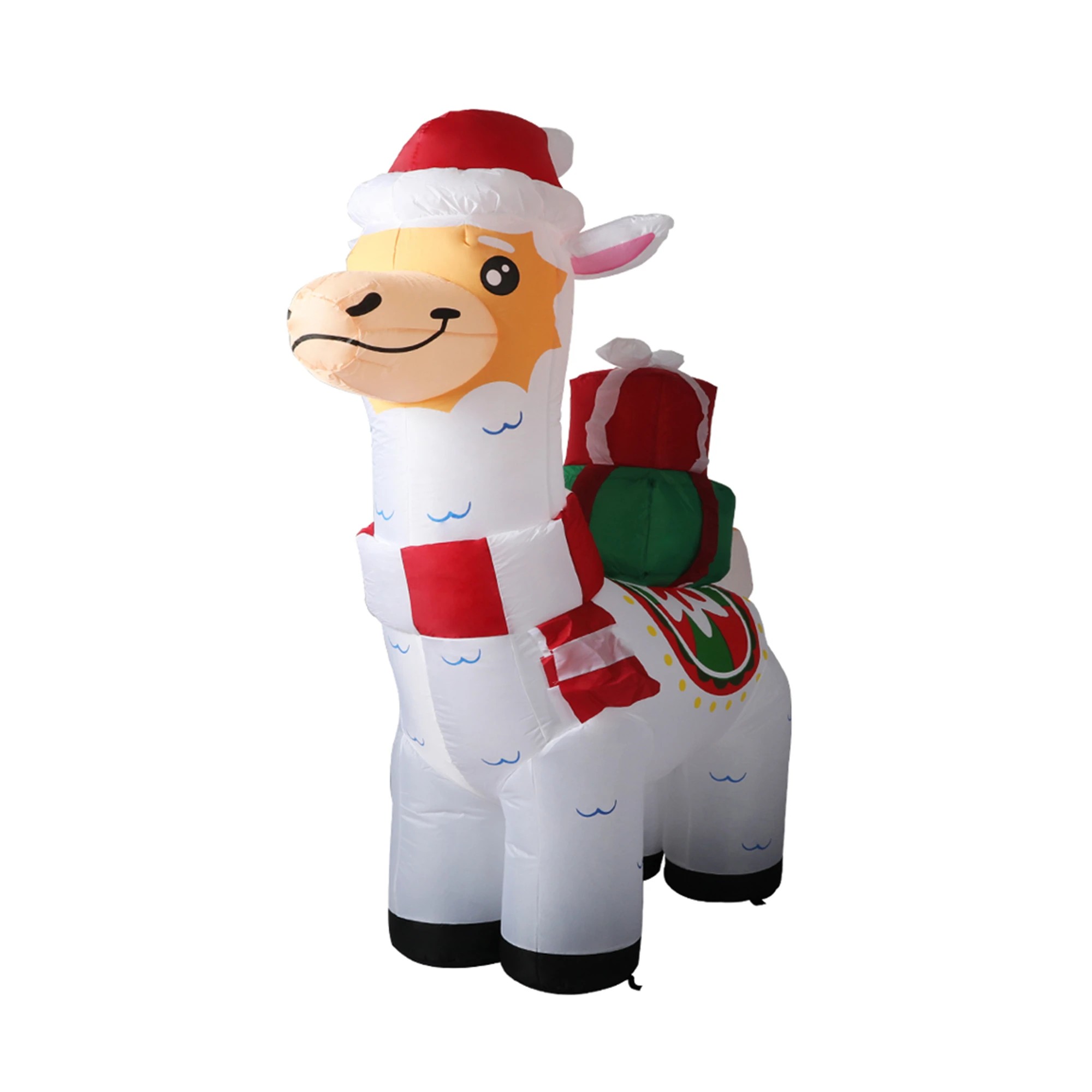 1 Santaco Inflatable Christmas Alpaca 1.8m Xmas Blow Up LED Lights Decorations, 1 of 6