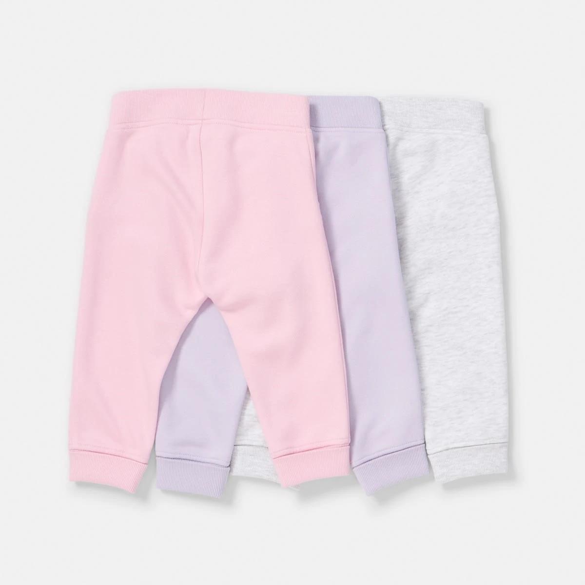 2 3 Pack Trackpants Pnk Pur, 2 of 8