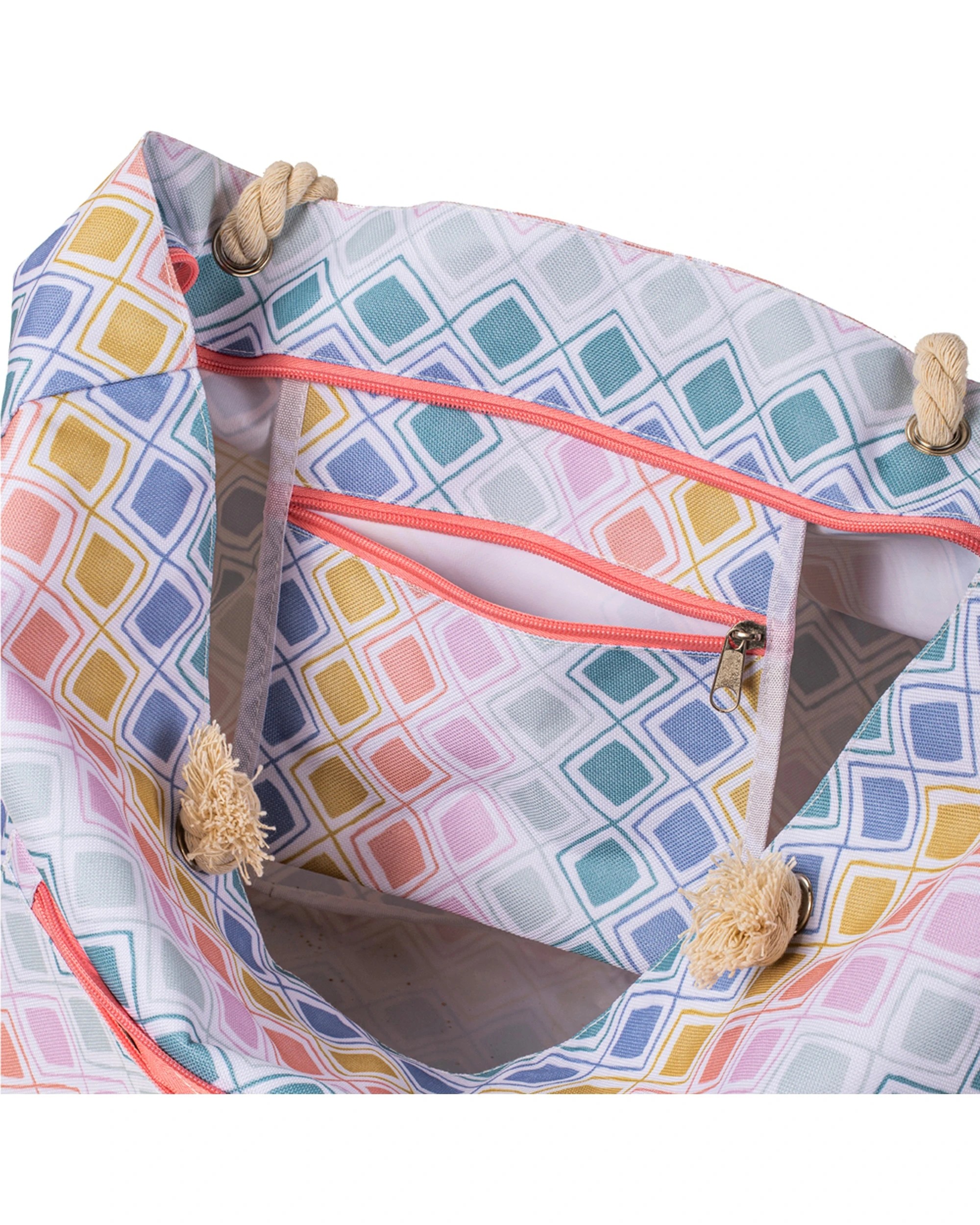 5 Porta Oceana Picnic 58cm Bag Travel Storage Water Resistant Multiple Pock Beach - Pattern, 5 of 7