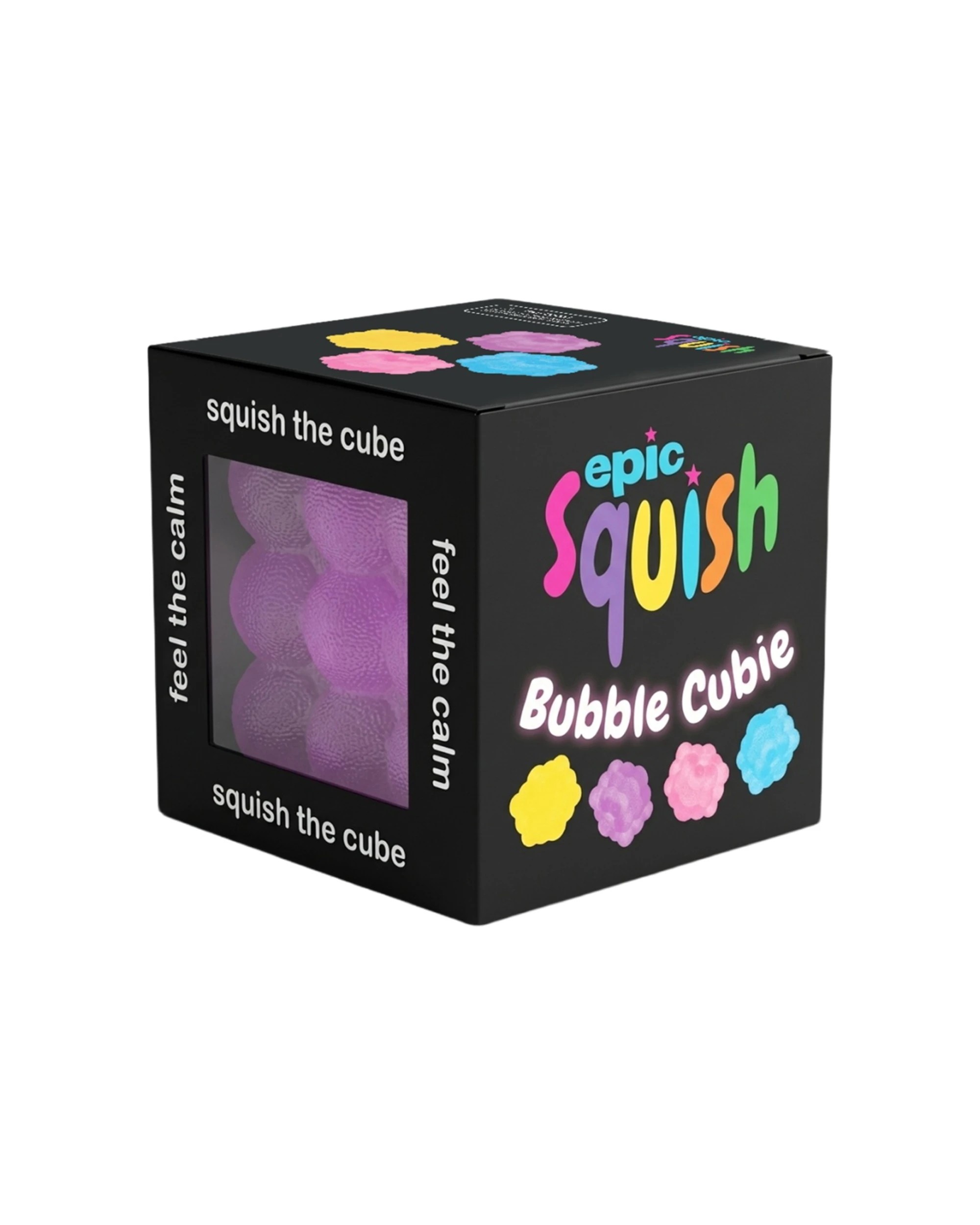 1 Epic Squish Bubble Cubie Soft Textured Sensory Toy Kids - Multi, 1 of 2