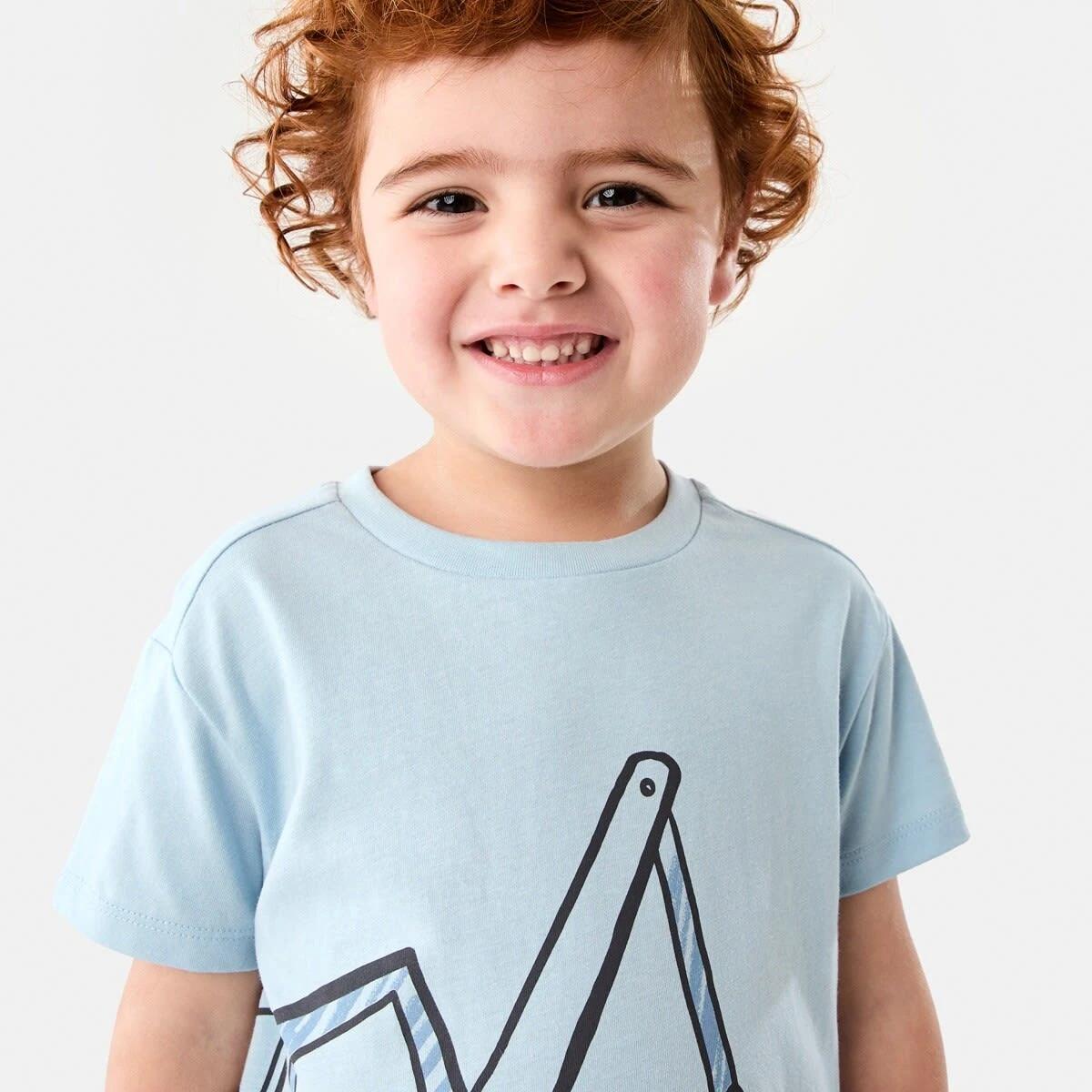 3 Chest Print T-shirt SCRIBBLE DIGGER LIGHT SKY BLUE, 3 of 6