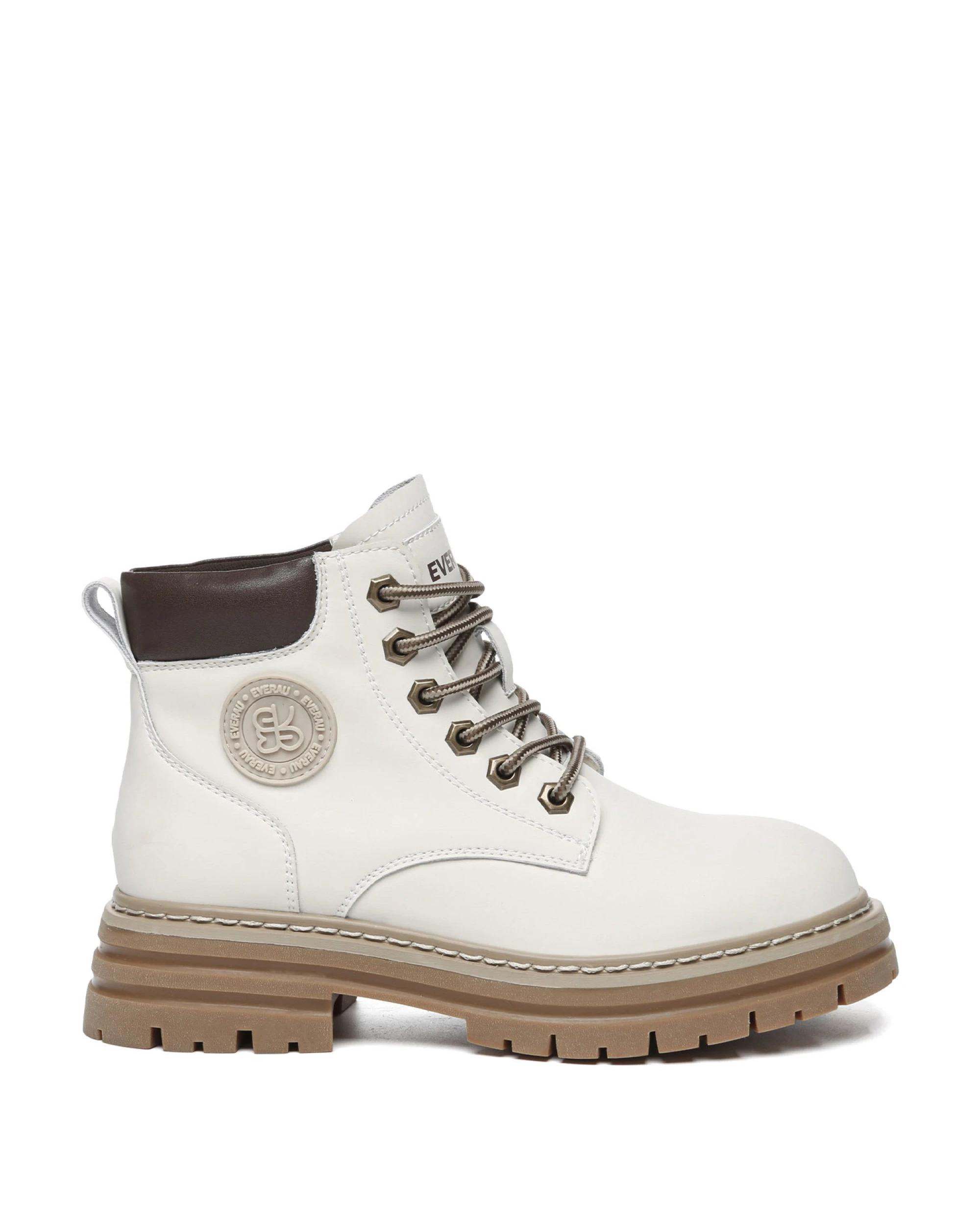 1 Everau Unisex Stephanie Boots CREAM, 1 of 5