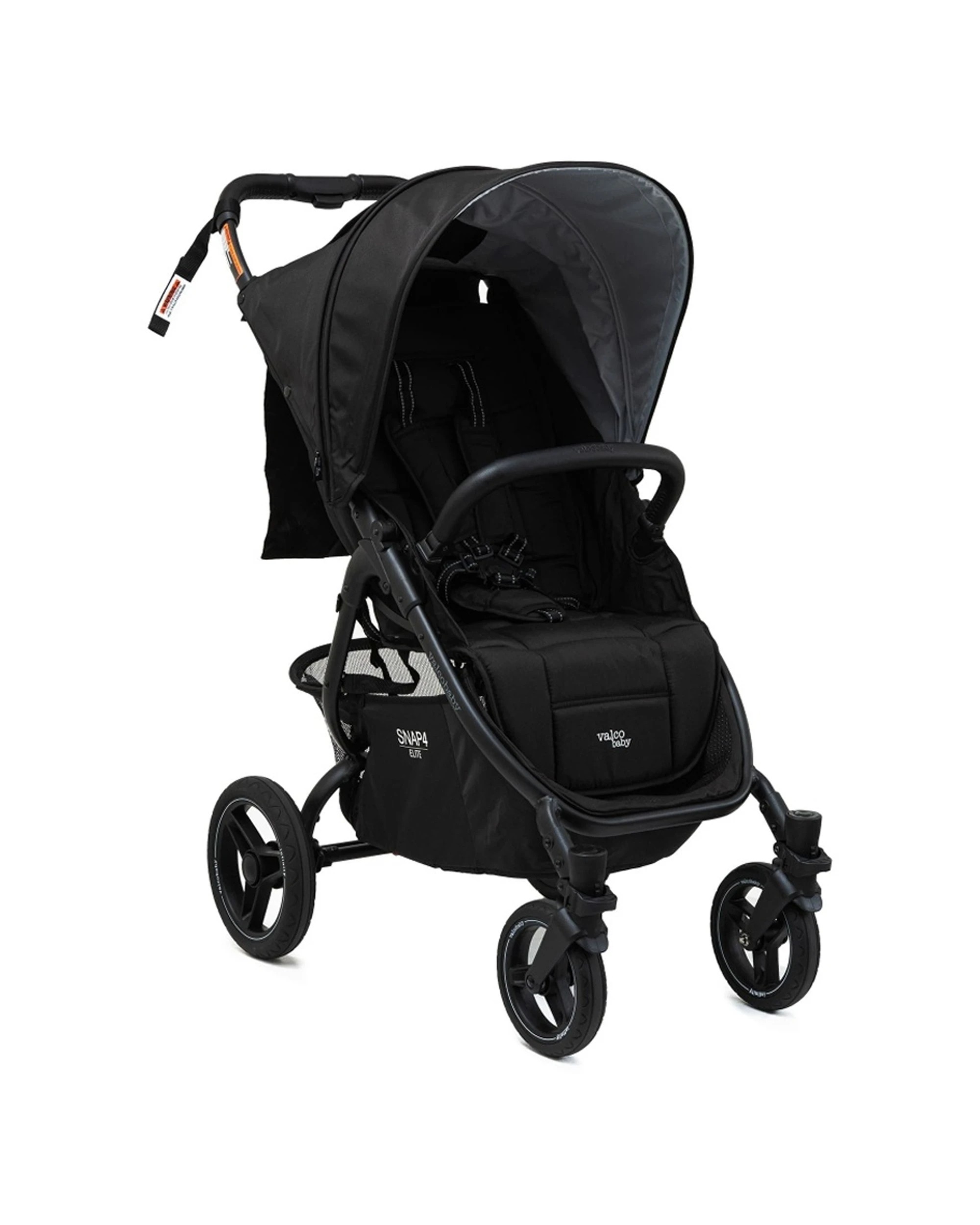 7 Valcobaby Snap 4 Elite Pram Stroller Lightweight All-Terrain Infinity - Black, 7 of 8