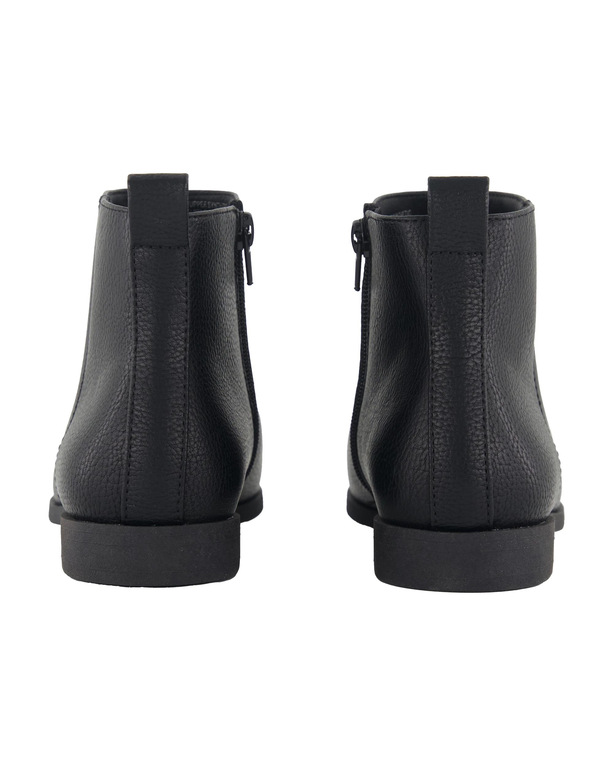 5 Short Block Heels Boots Black, 5 of 5