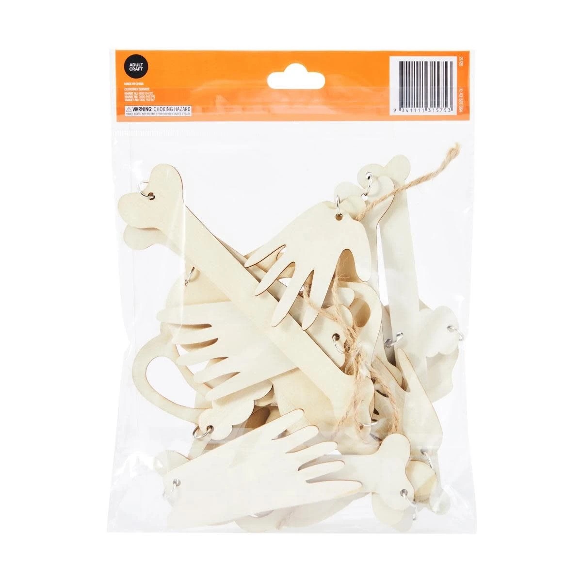 7 Halloween Craft Wood Blank Skeleton, 7 of 7