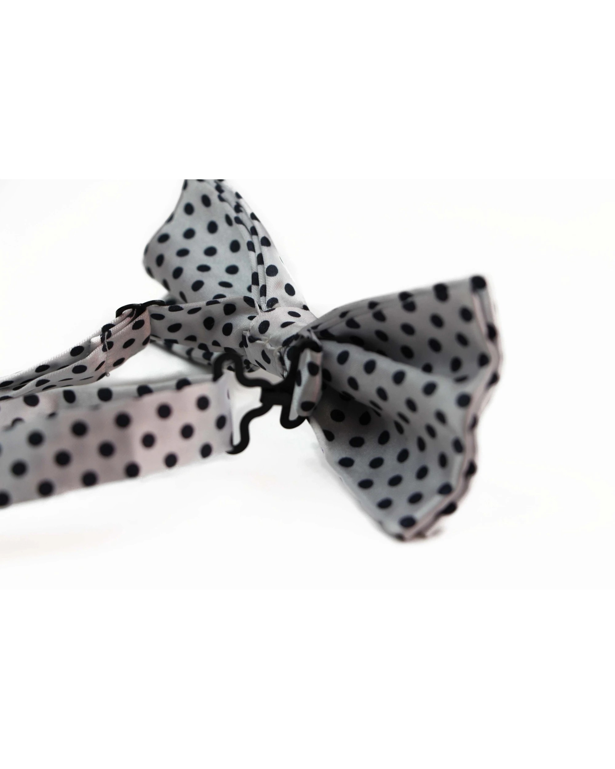 2 Zasel Mens White With Black Small Polka Dot Patterned Bow Ties - Multi, 2 of 4