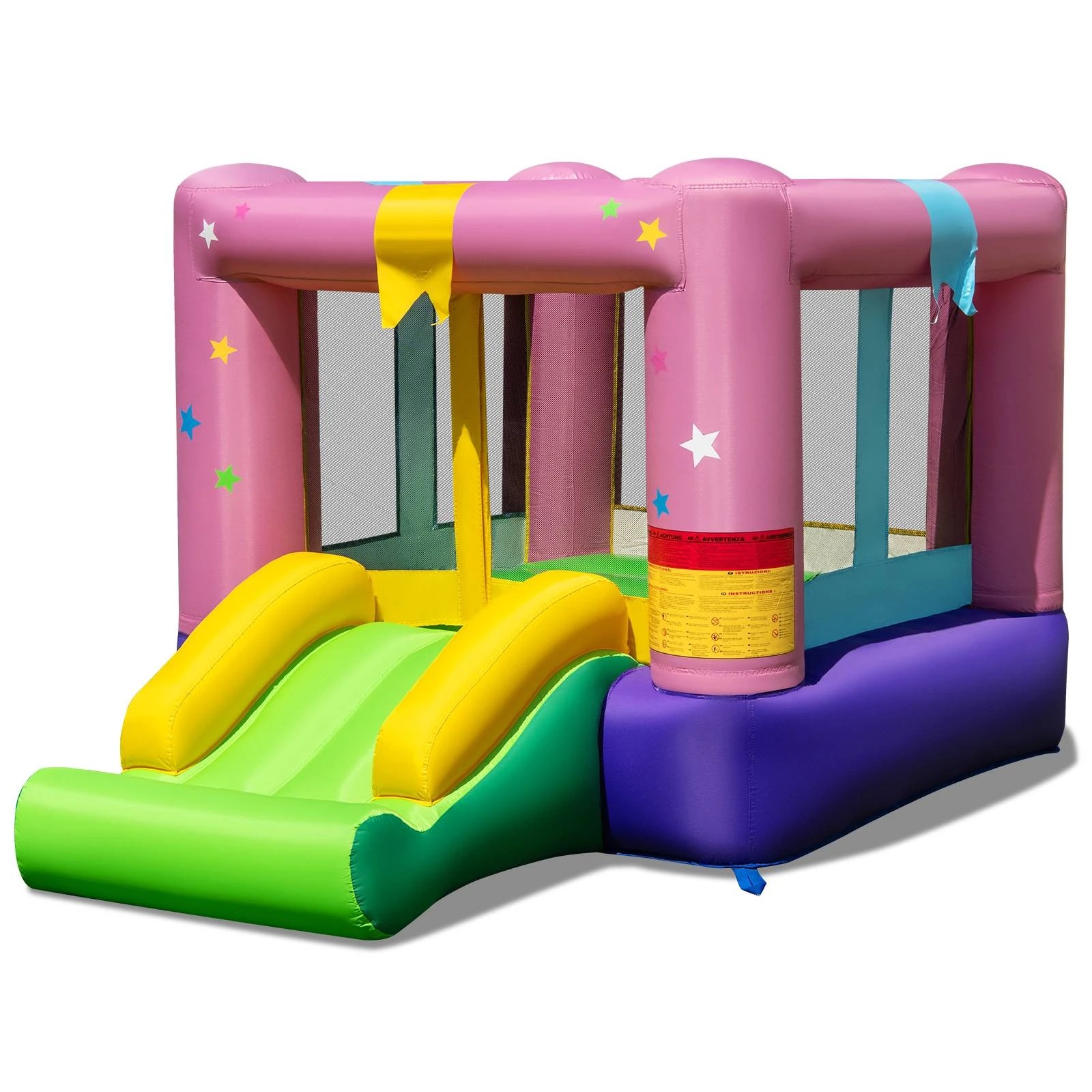 1 Costway Inflatable Bounce House Jumping Castle w/Slide No Blower, 1 of 1
