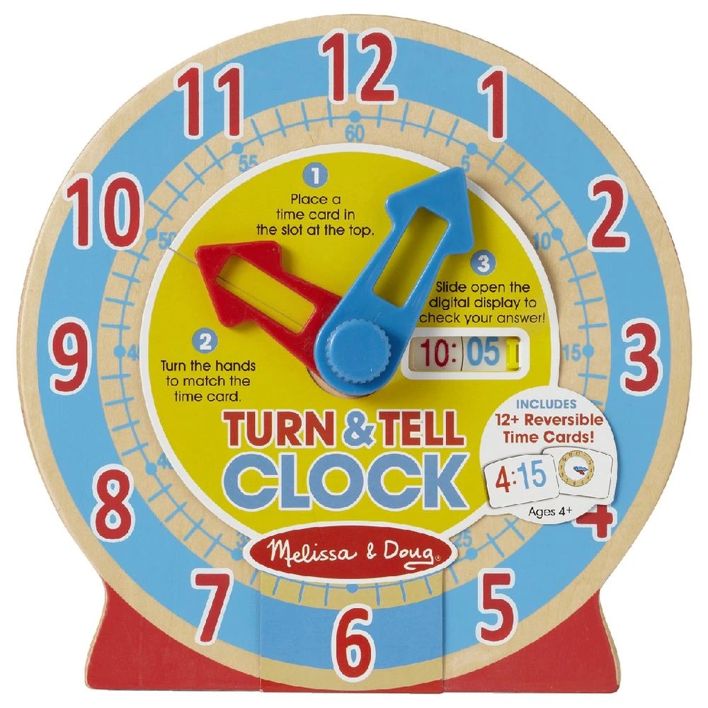 2 Melissa & Doug Turn and Tell Clock, 2 of 3