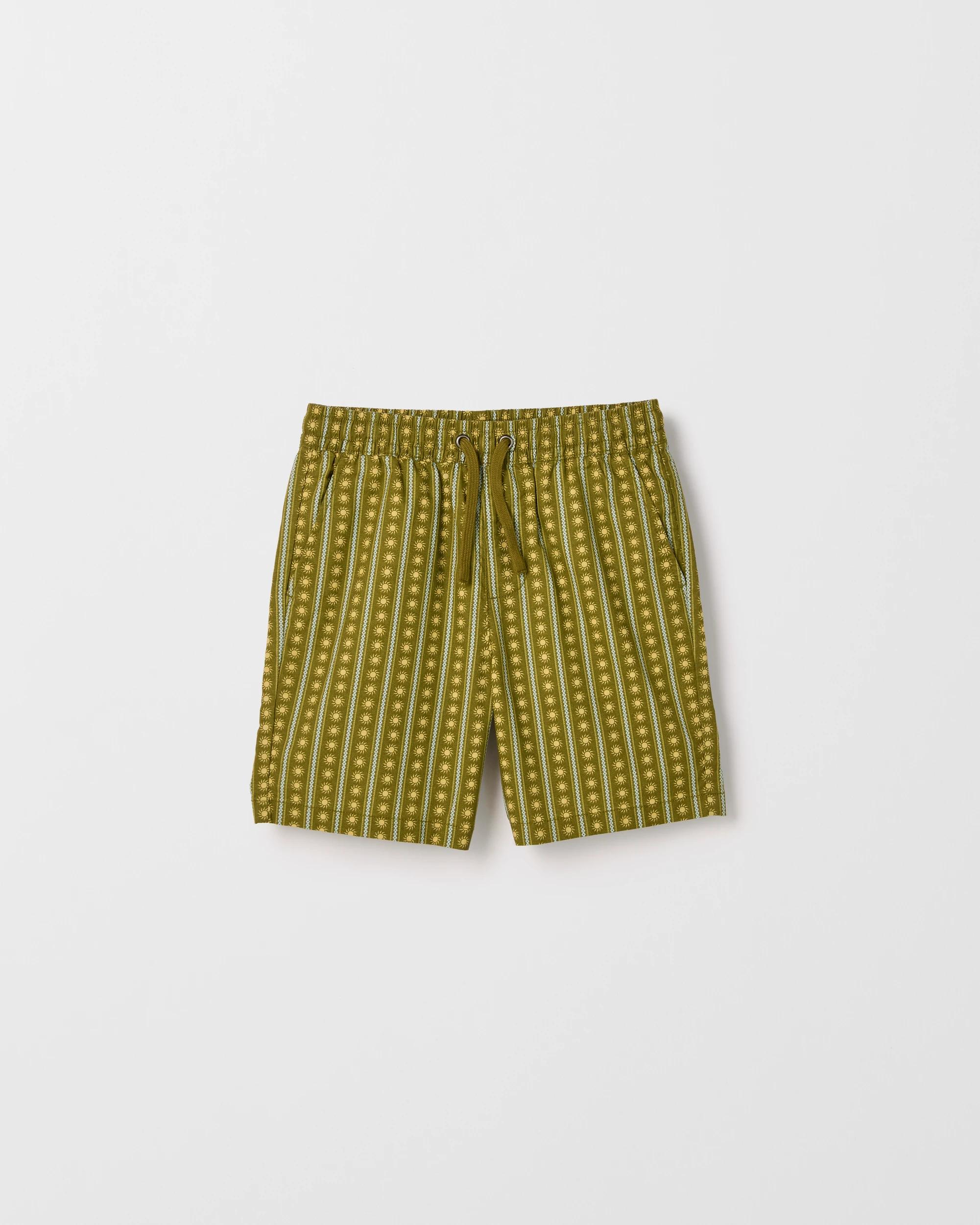 1 Target Kids Australian Cotton Printed Shorts GREEN, 1 of 2