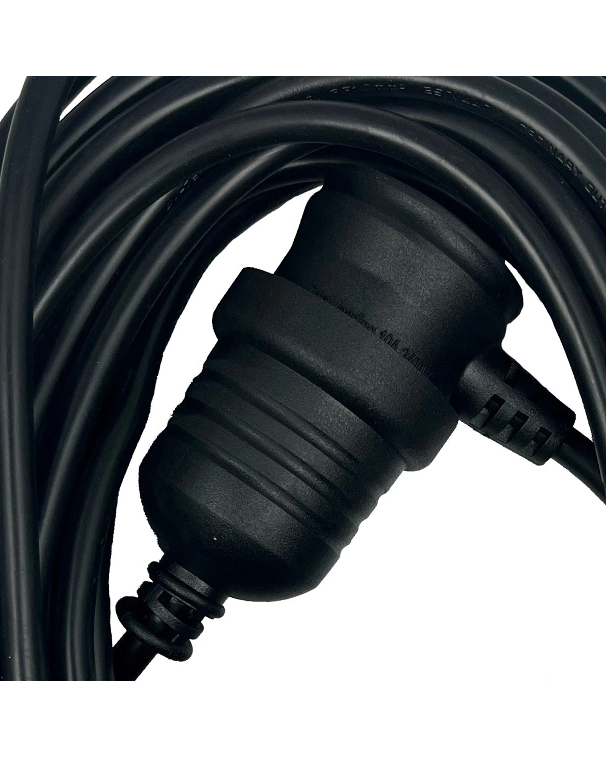 2 Ultracharge Extension Lead 10M With Piggy Back Plug Indoor Outdoor - Black, 2 of 3