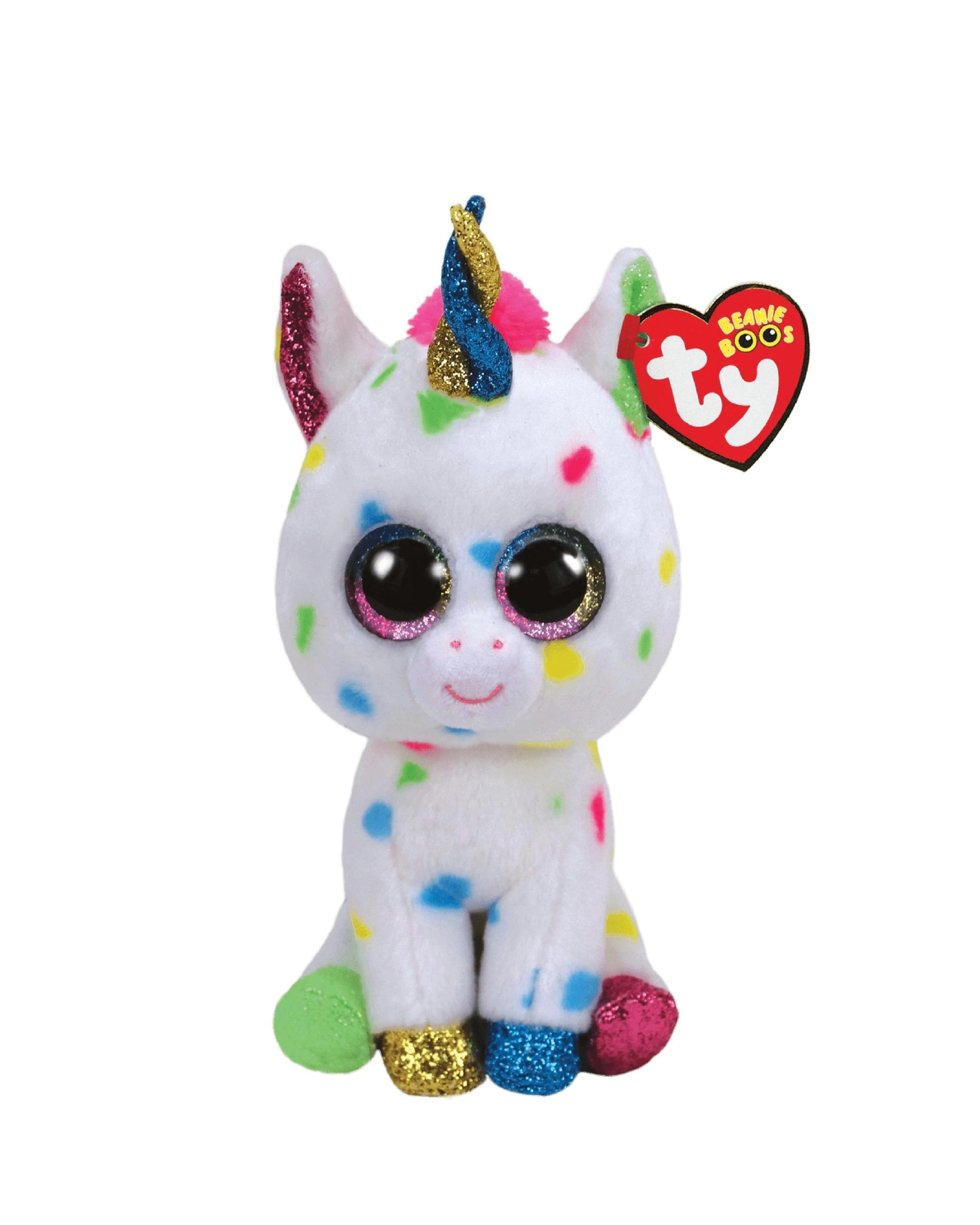 1 TY Beanie Boos Regular Harmonie the Spotty Unicorn Plush - White, 1 of 1