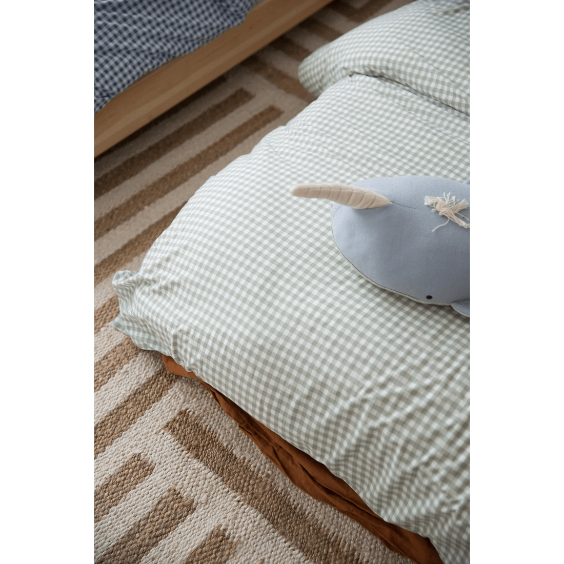 2 The Midnight Gang Sage Gingham Waterproof Doona Cover for Double Bed
 - Double Bed
 - pattern, 2 of 5