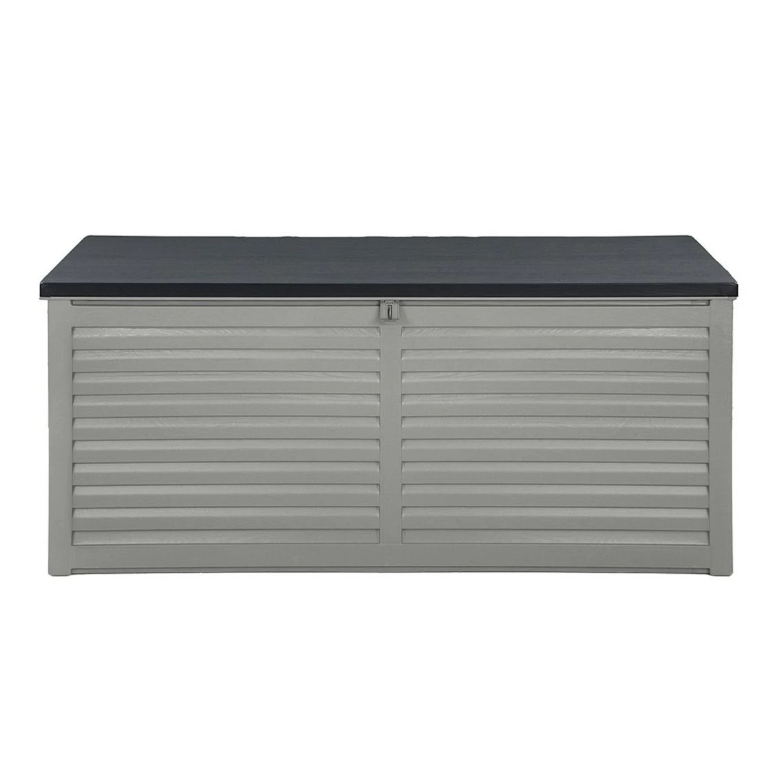 4 Gardeon Outdoor Storage Box 490L Container Lockable Garden Bench Tools Toy Shed - Black, 4 of 8