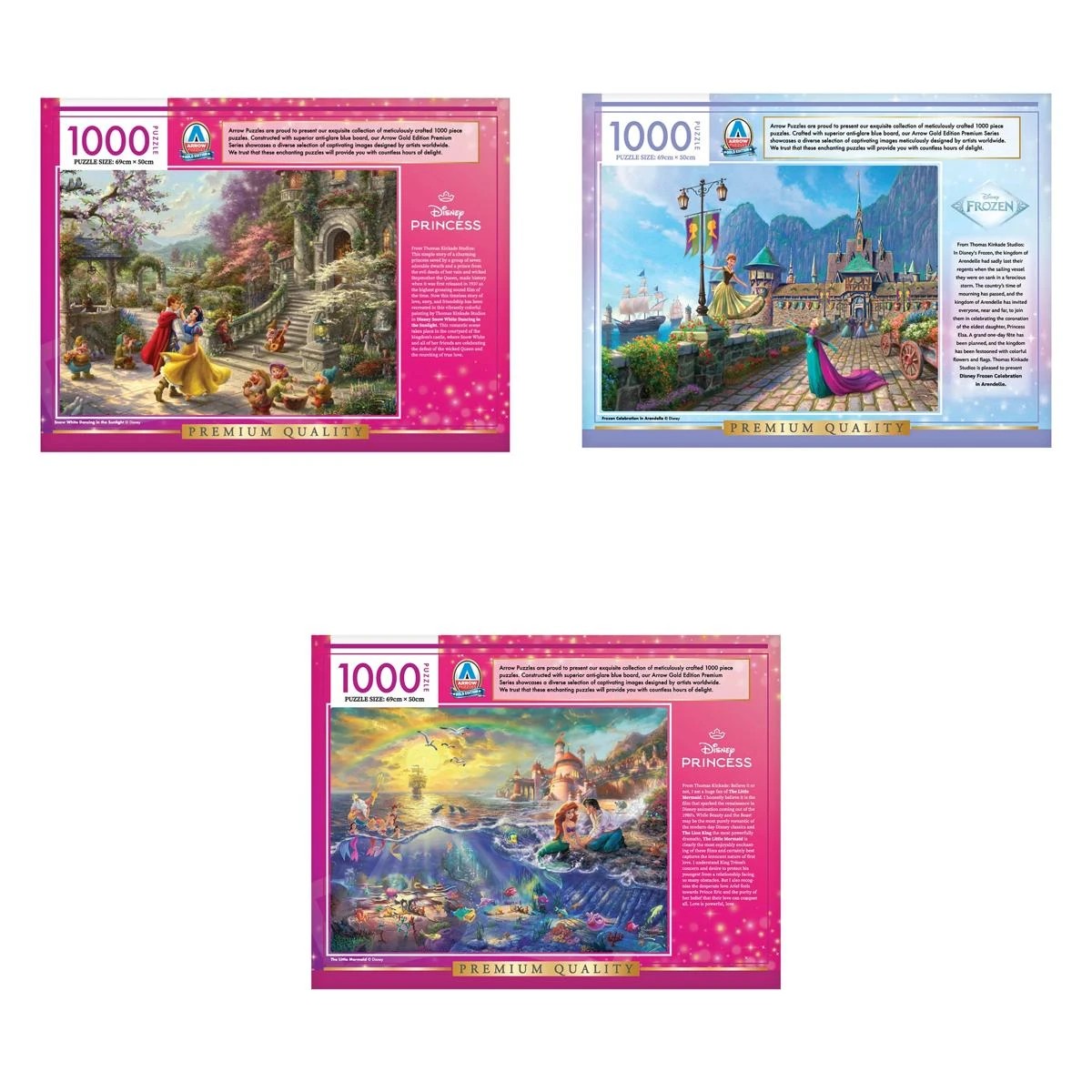 6 1000 Piece Disney Puzzle Set - Assorted, 6 of 6