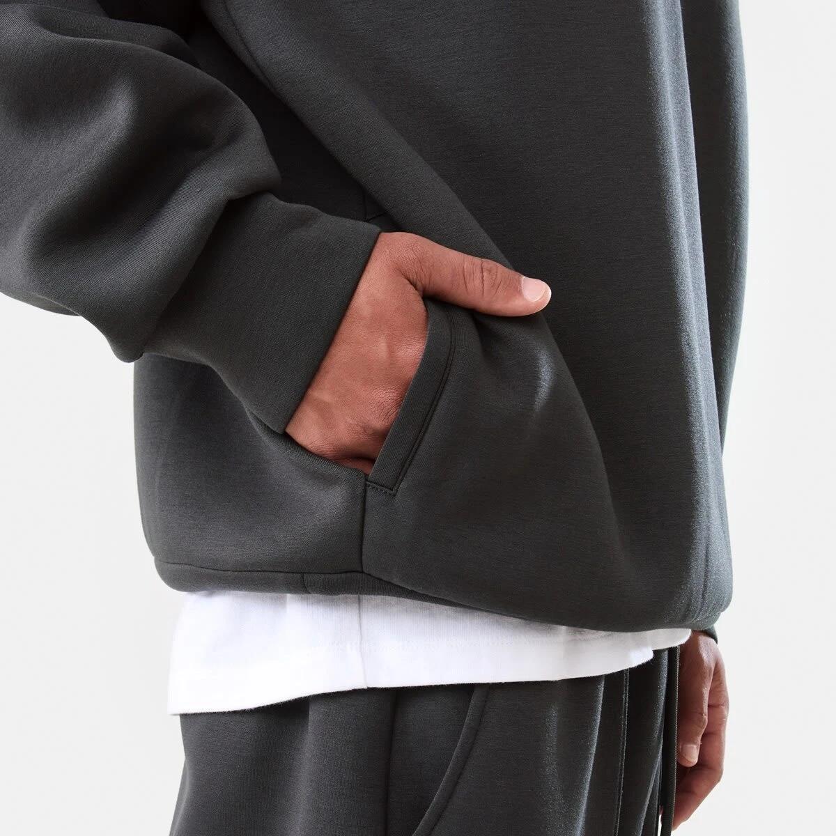 7 Oversized Scuba Hoodie VOLCANIC ROCK, 7 of 9