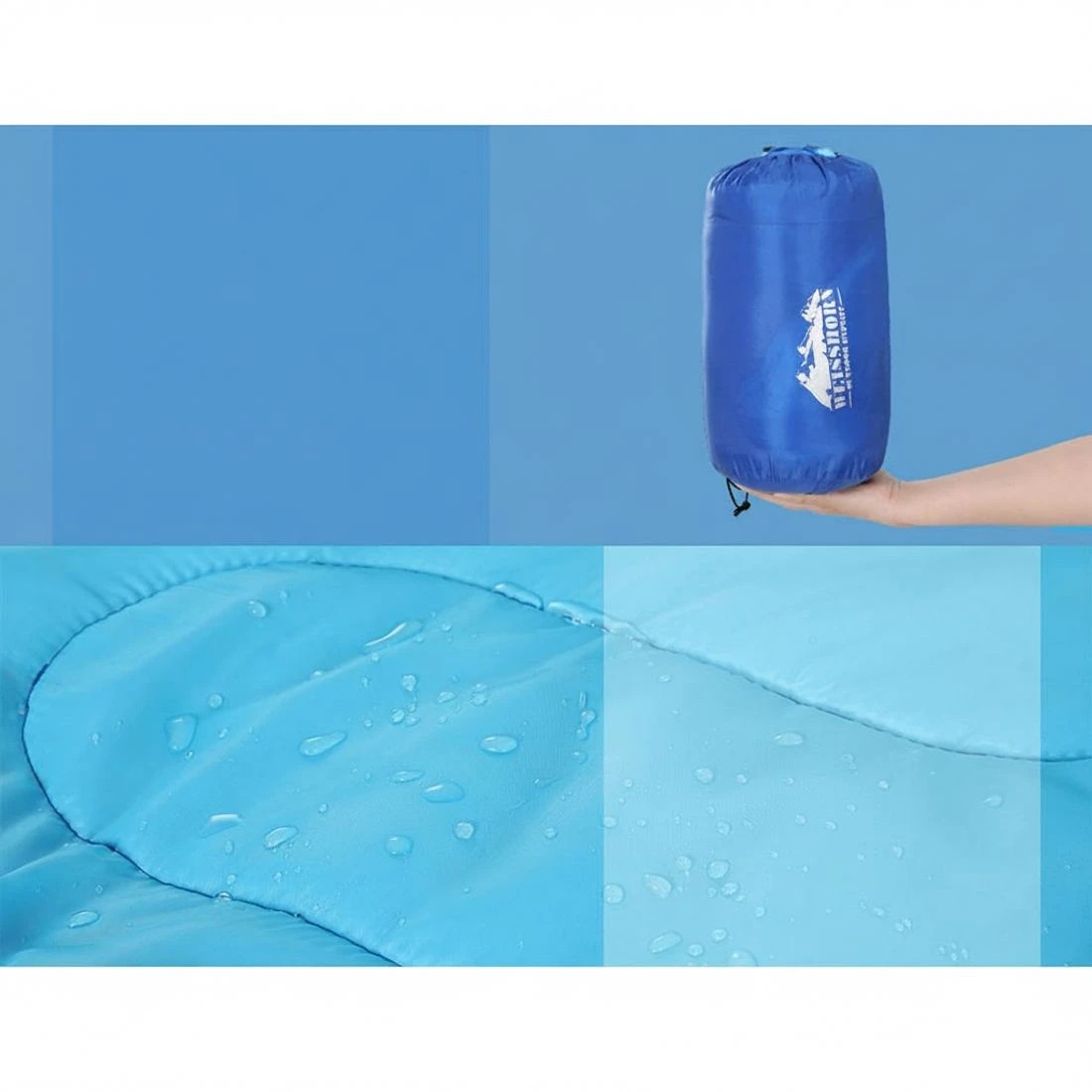 4 Weisshorn Sleeping Bag Kids Single 172cm Thermal Camping Hiking - Blue, 4 of 6