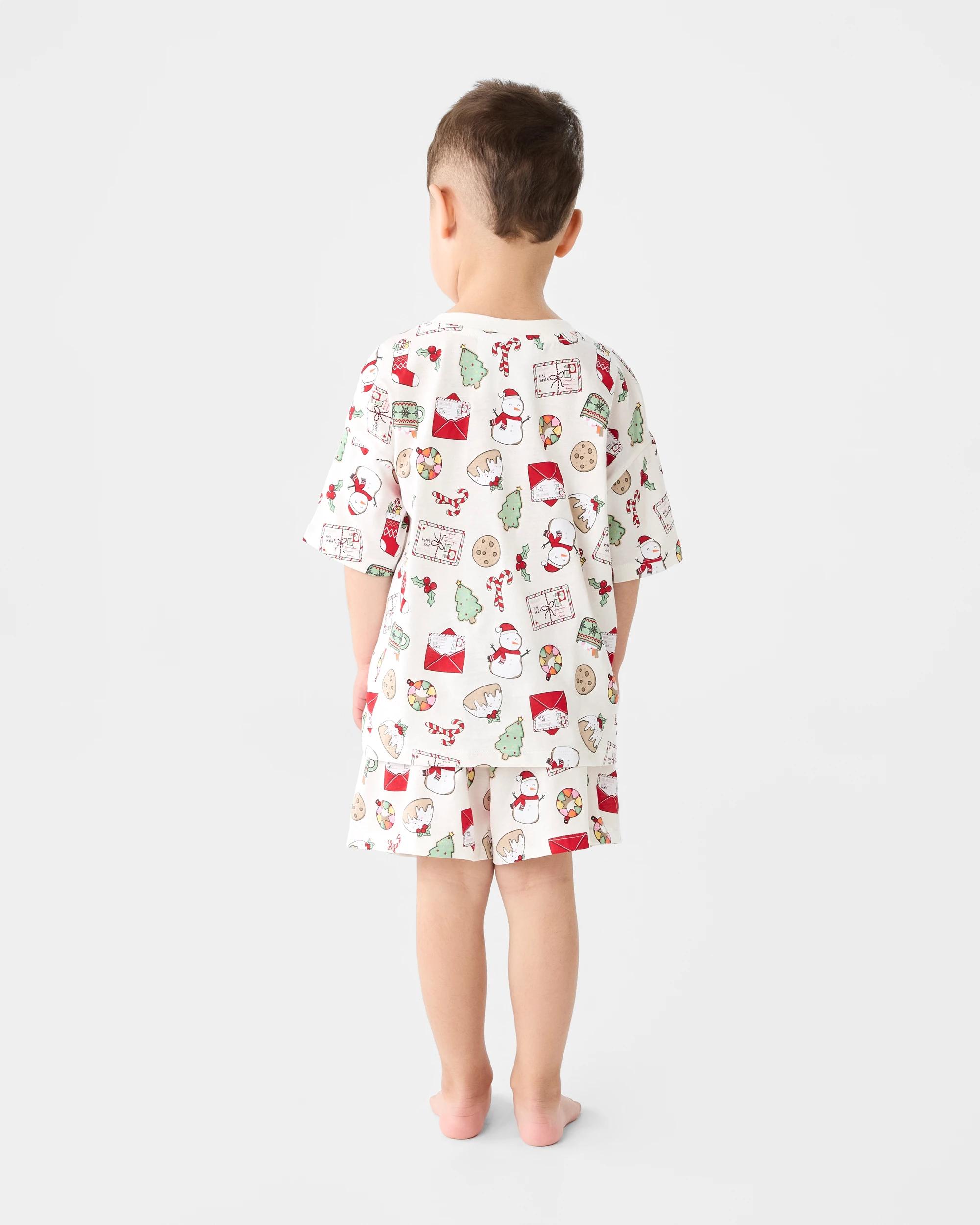 8 Family Matching Christmas Icons Wishing Tree Younger Kids Pyjama Set Xmas Icons, 8 of 10