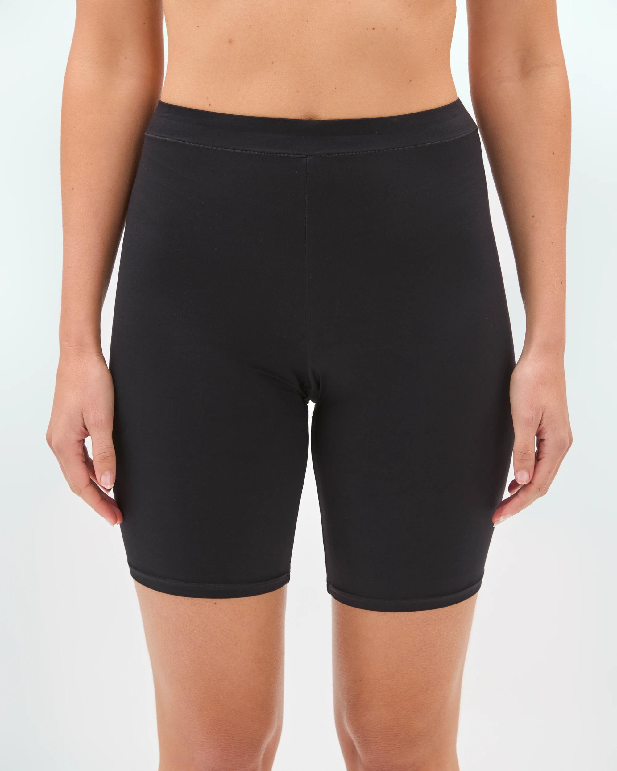 1 Target Woman Soft Comfort Bike Shorts BLACK, 1 of 3