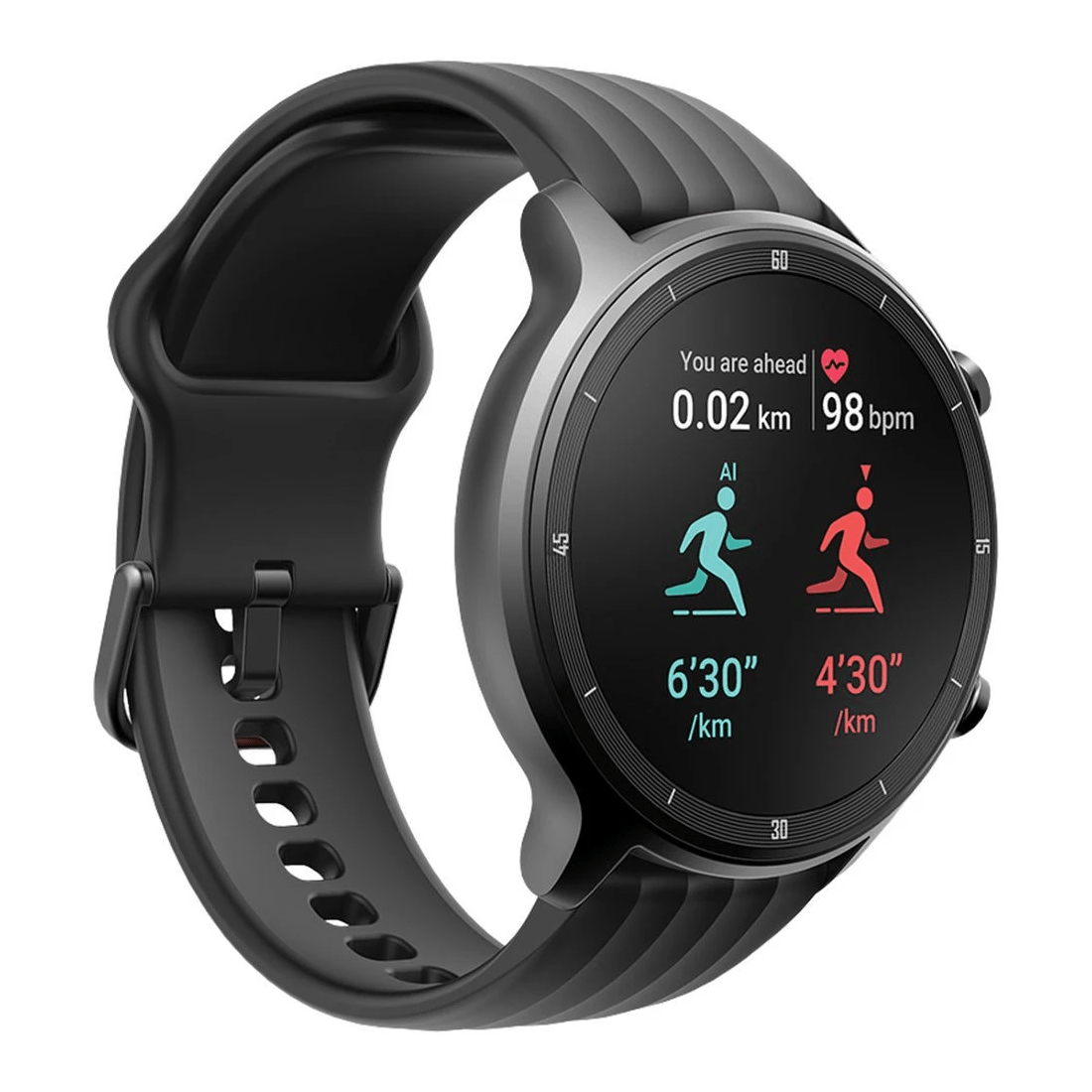 1 Ryze Flex Smart Watch Black and Green, 1 of 4