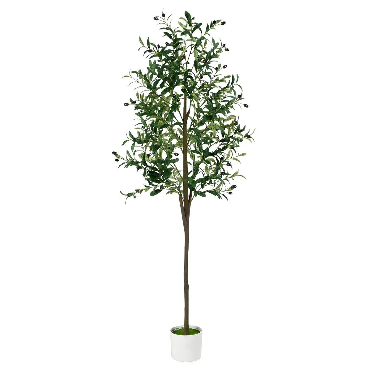 5 AUSWAY 210cm Artificial Olive Tree Green Potted House Plants Imitation, 5 of 5