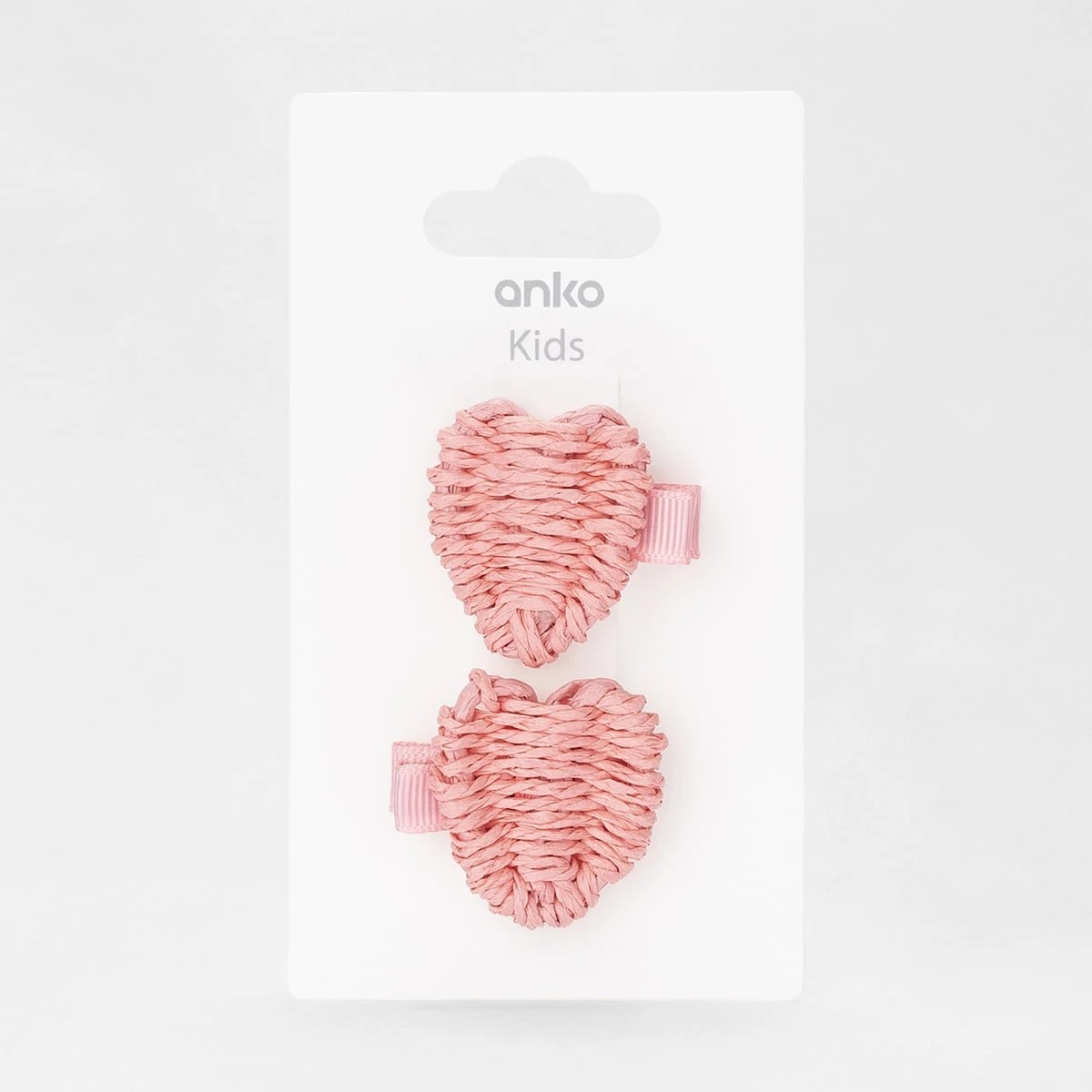 4 2 Pack Pink Hearts Snap Hair Clips, 4 of 4