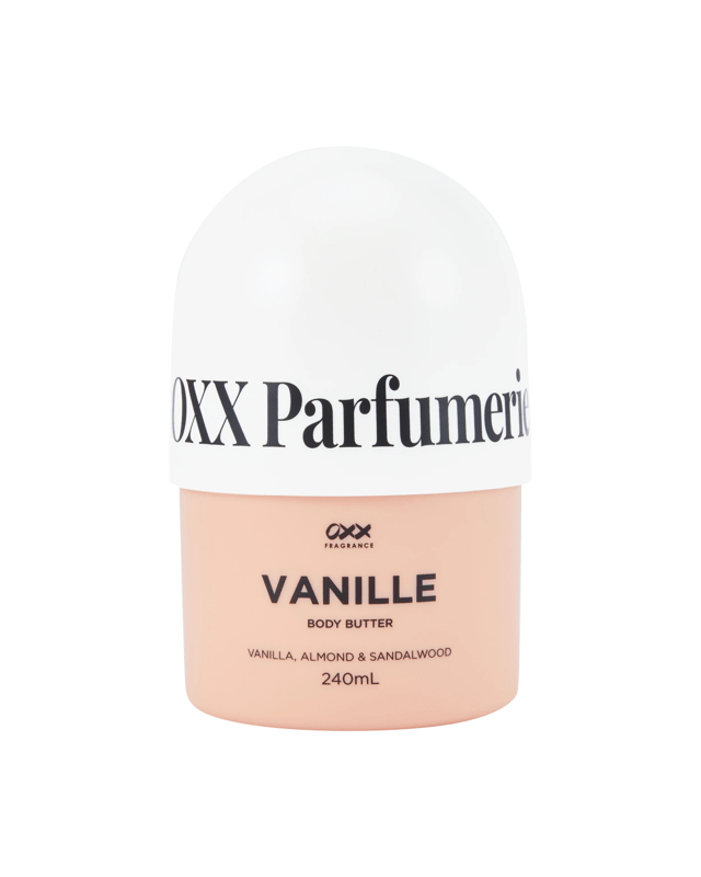 OXX Fragrance Vanille Body Butter 240ml - Vanilla, Almond & Sandal