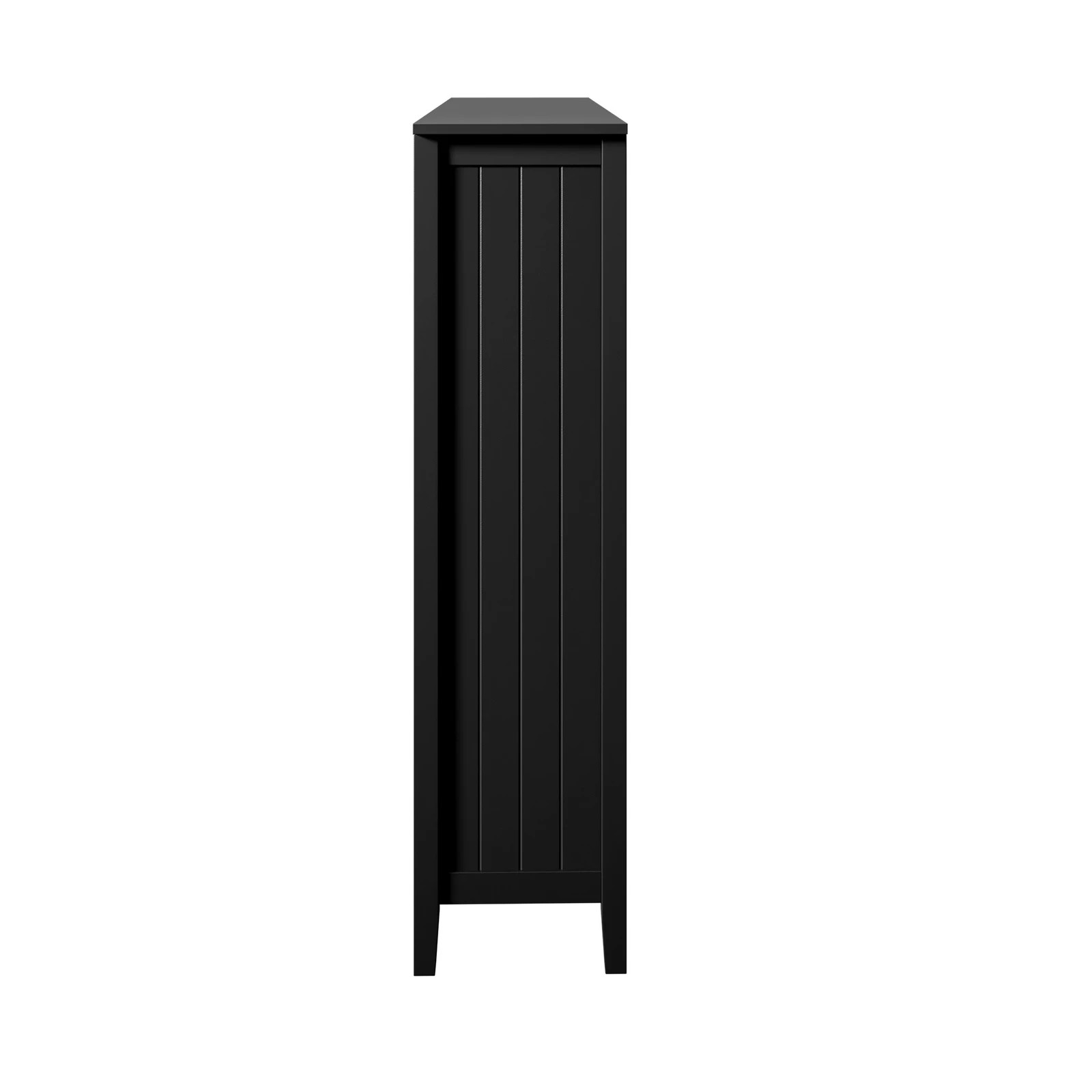 7 Oikiture Bookshelf Bookcase Display Shelf 4-Tier Storage Cabinet Black - Black, 7 of 10